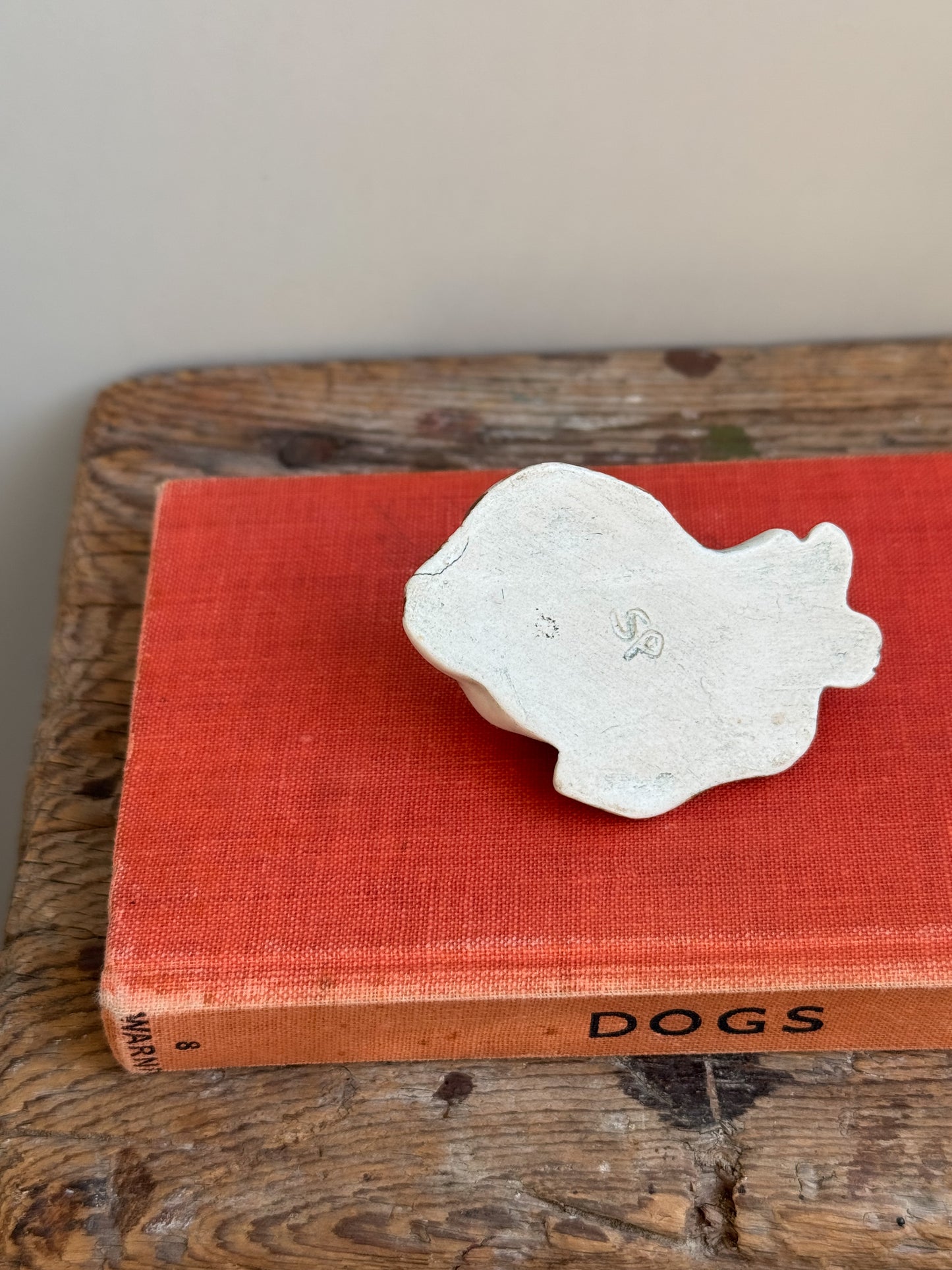 Vintage Miniature Studio Pottery Spaniel