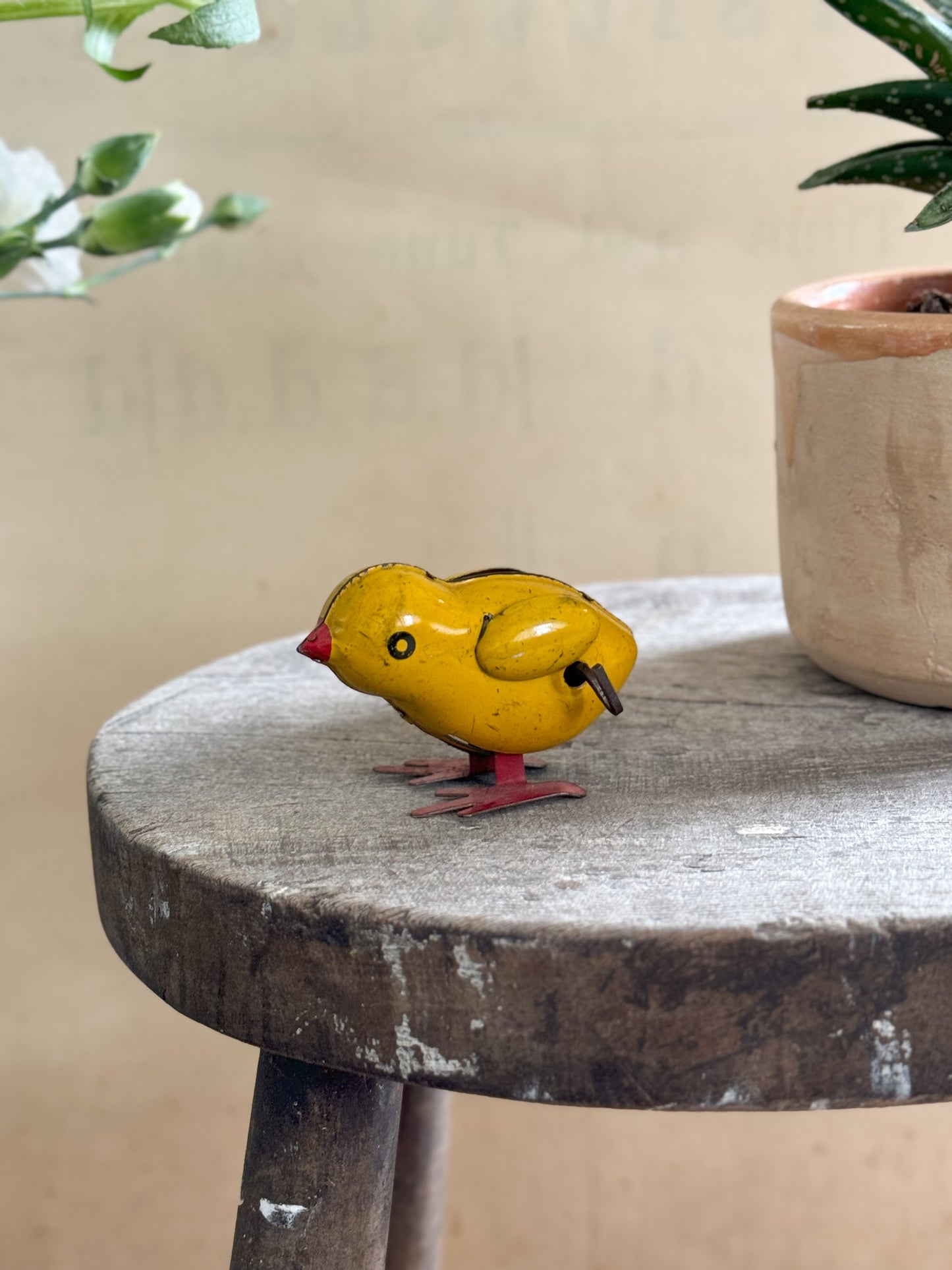 Vintage 1930s Tin Toy Chick