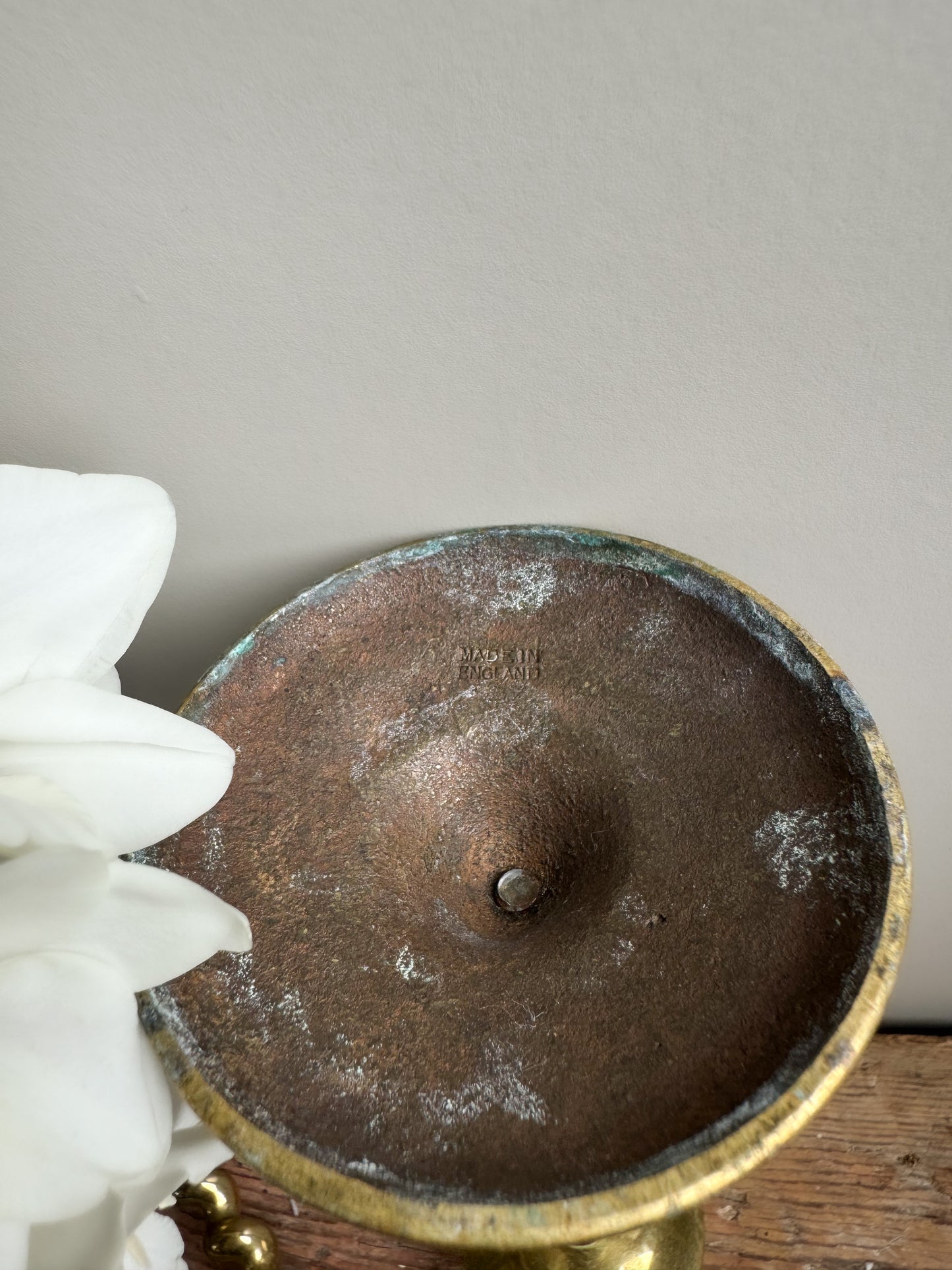 Antique Solid Brass Twisted Candlesticks