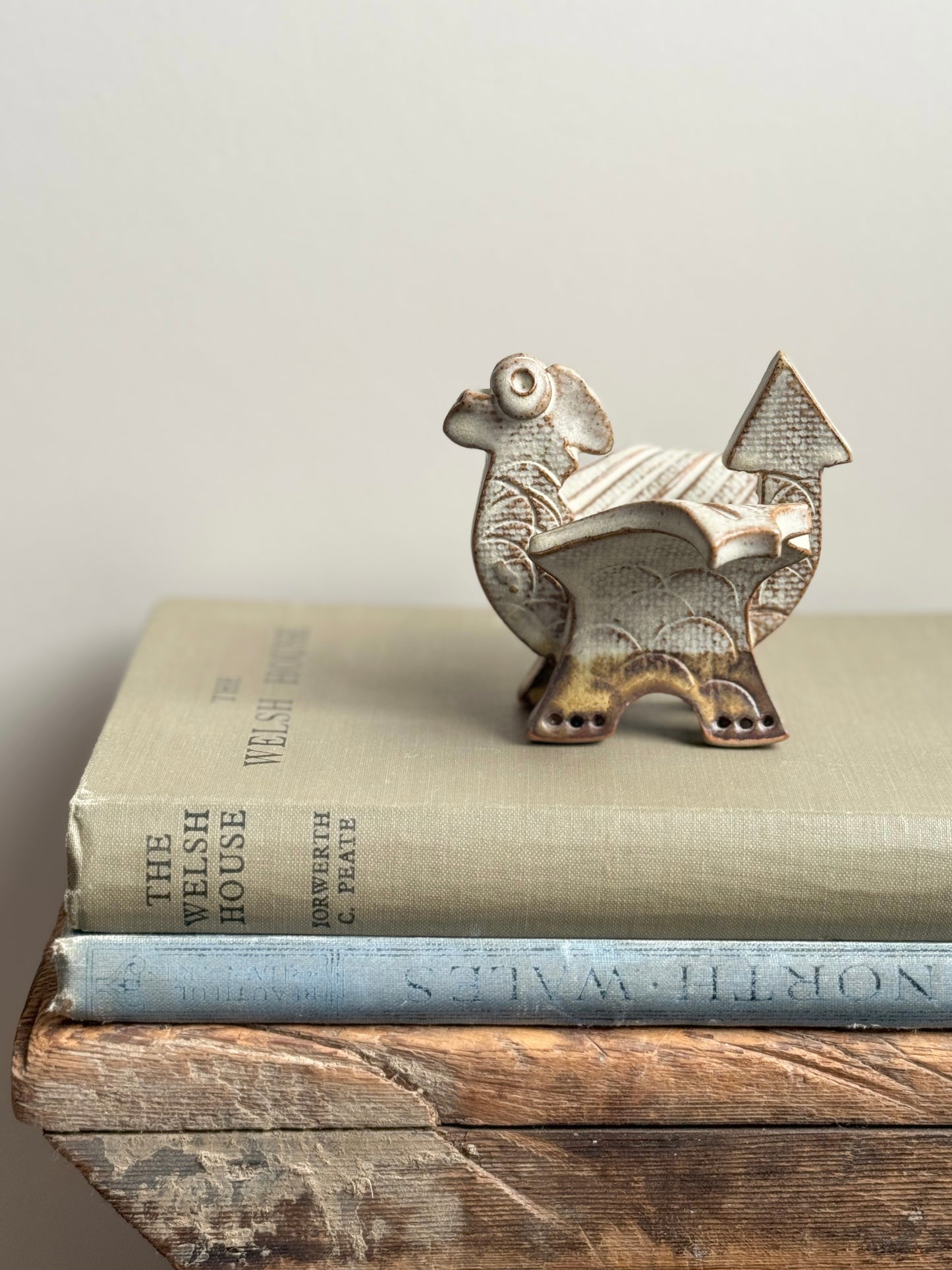 Vintage Welsh Studio Pottery Dragon Sculpture, Barry Island Pottery