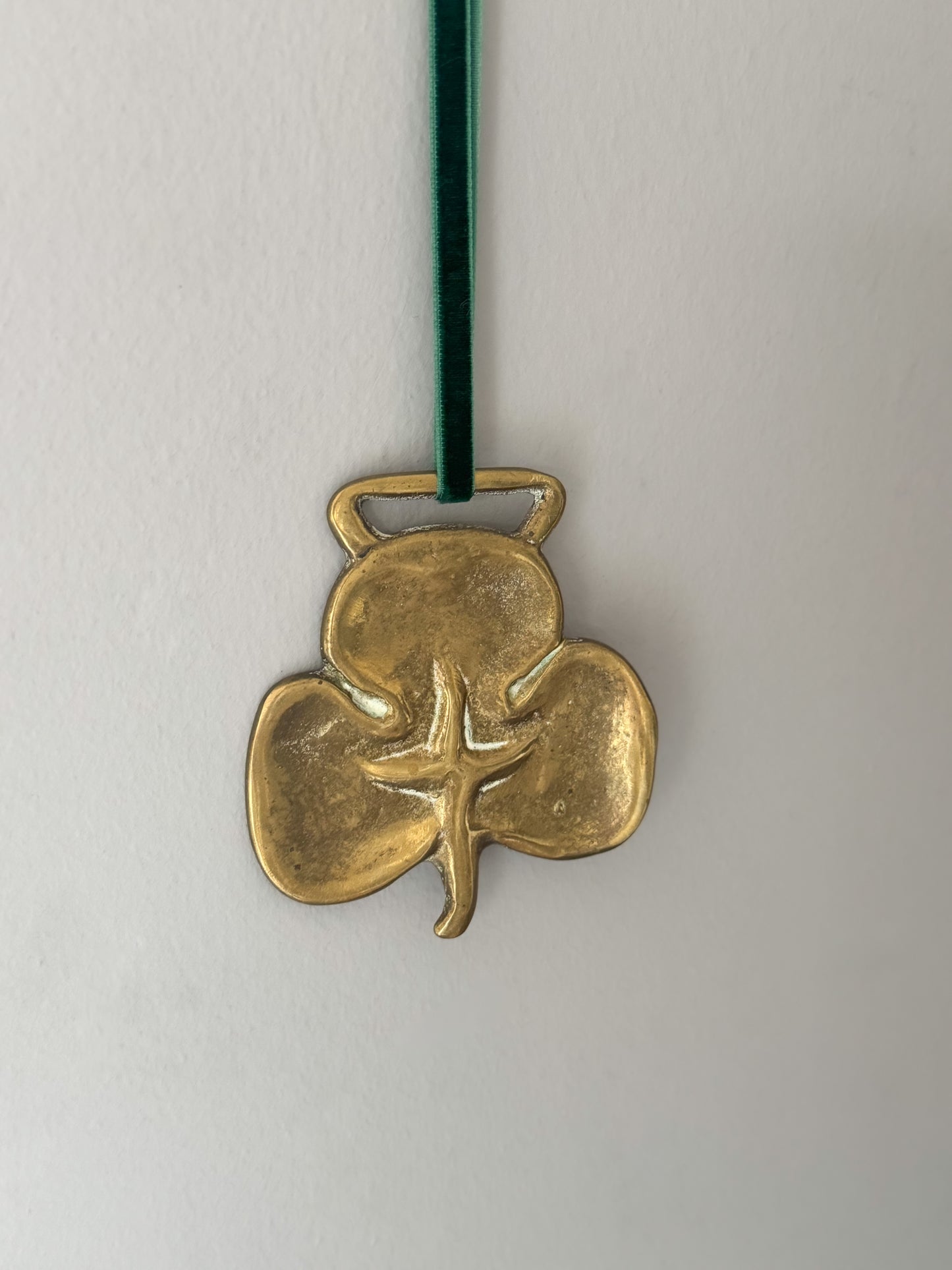 Vintage Solid Brass ‘Clover’ Horse Brass