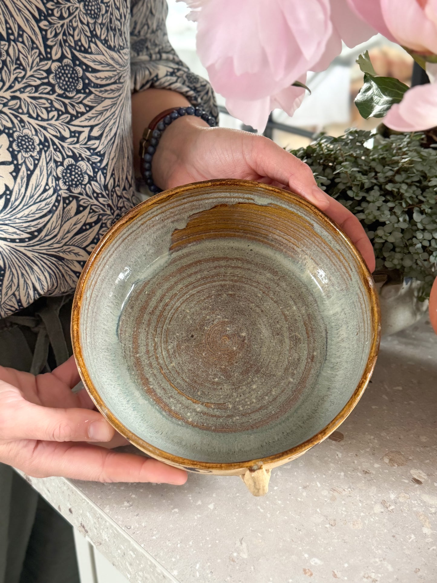 Unique ‘Face of the Moon’ Studio Pottery Bowl
