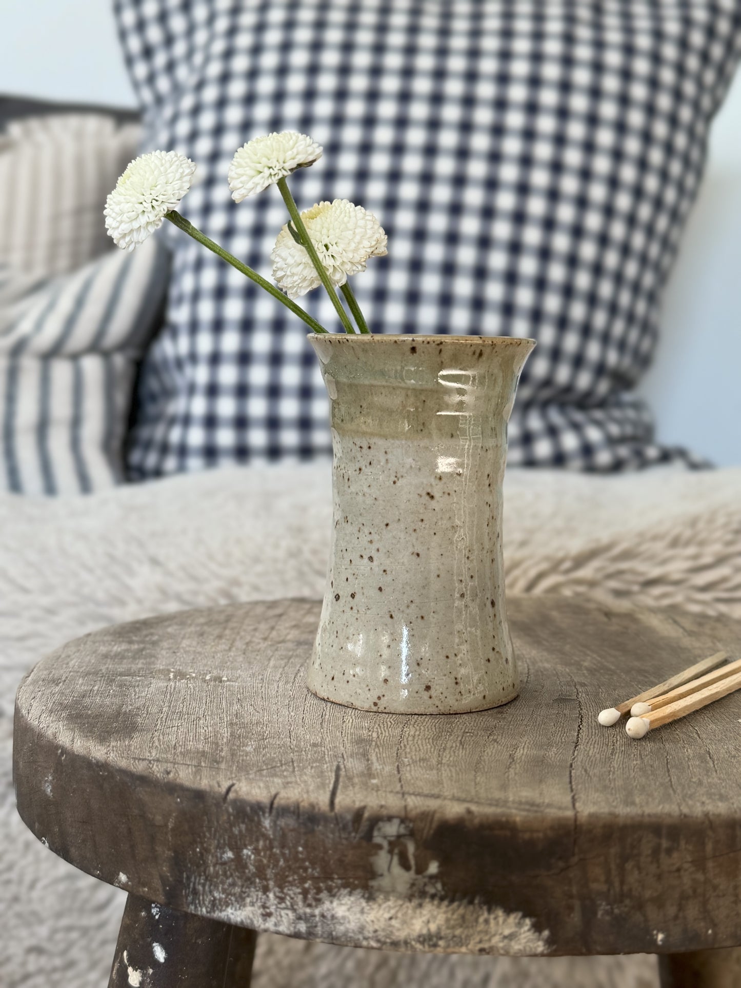 Welsh Studio Pottery Small Speckled Pot