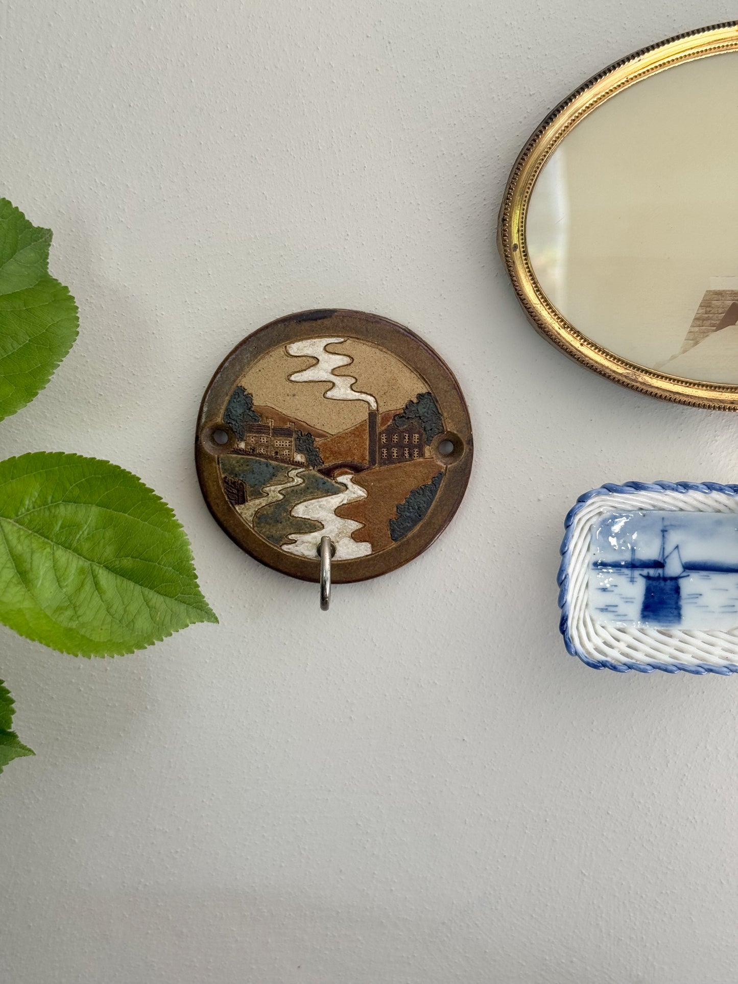 Studio Pottery Wall Hook by Christina Rangeley – Handcrafted Landscape Scene