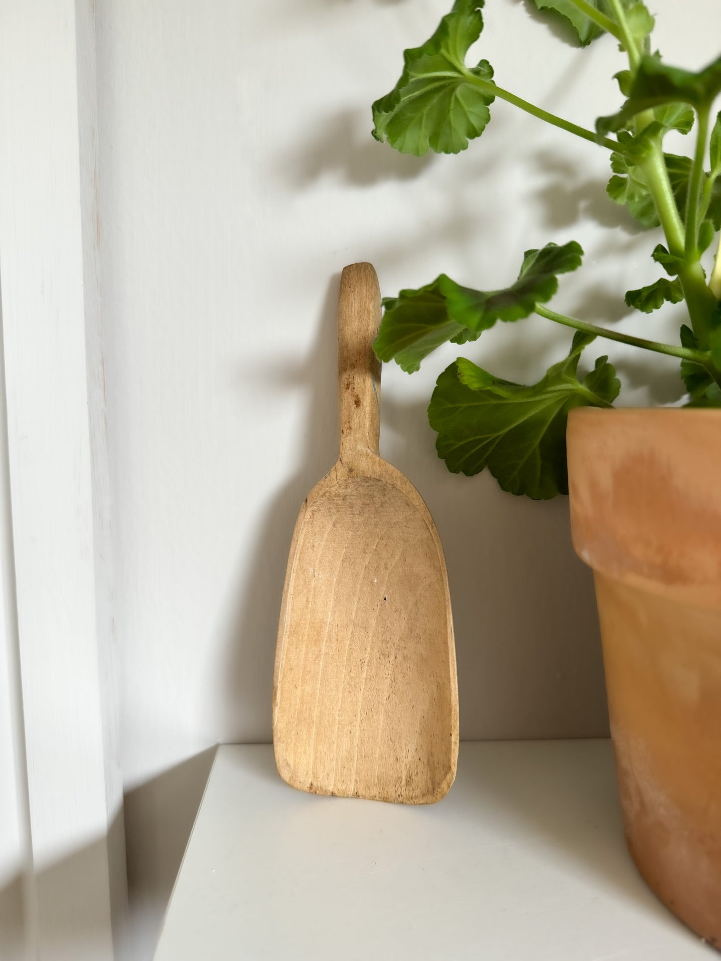 Antique Handmade Wooden Scoop (Option 1)