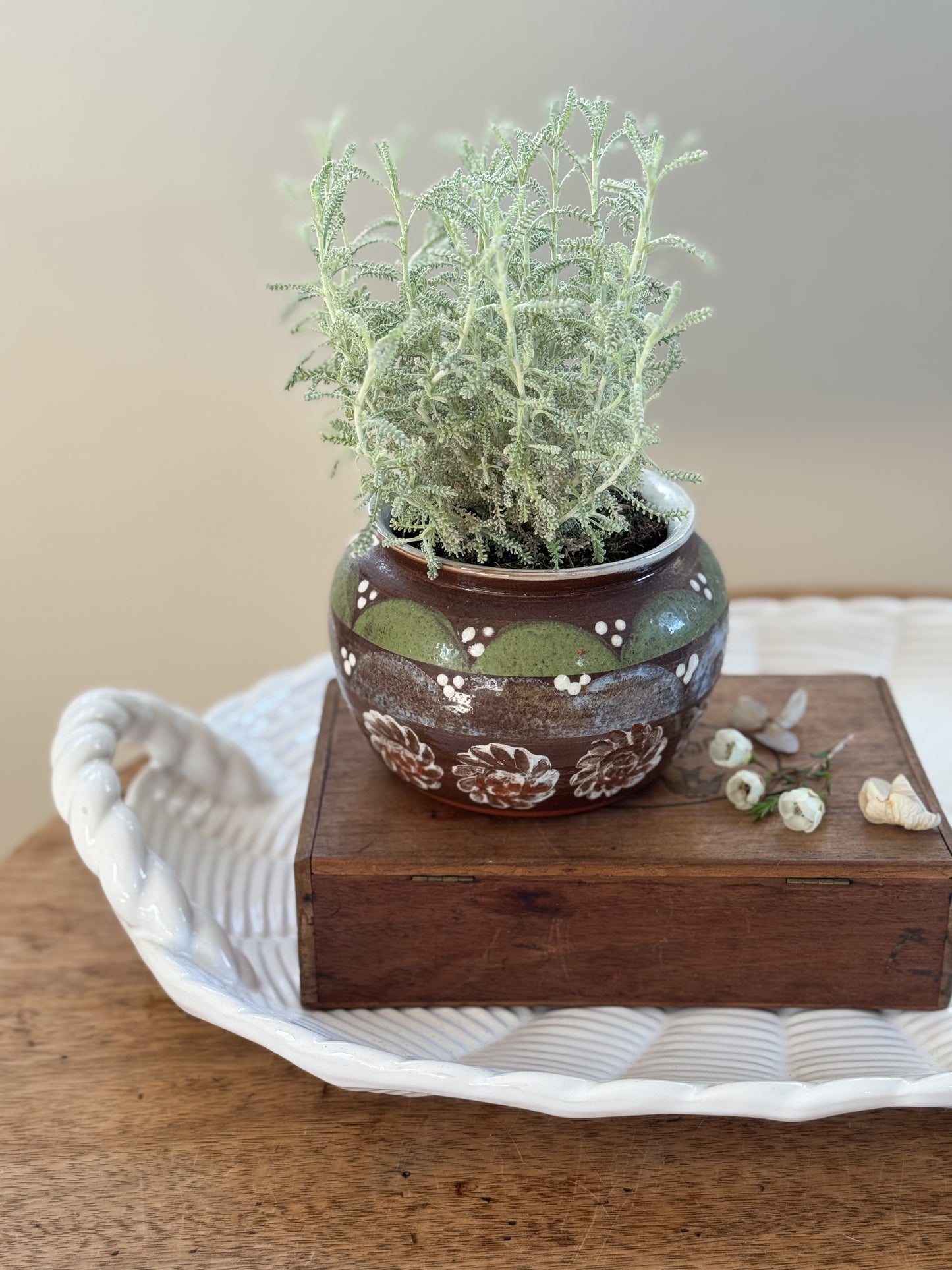 Vintage Abstract Studio Pottery Planter