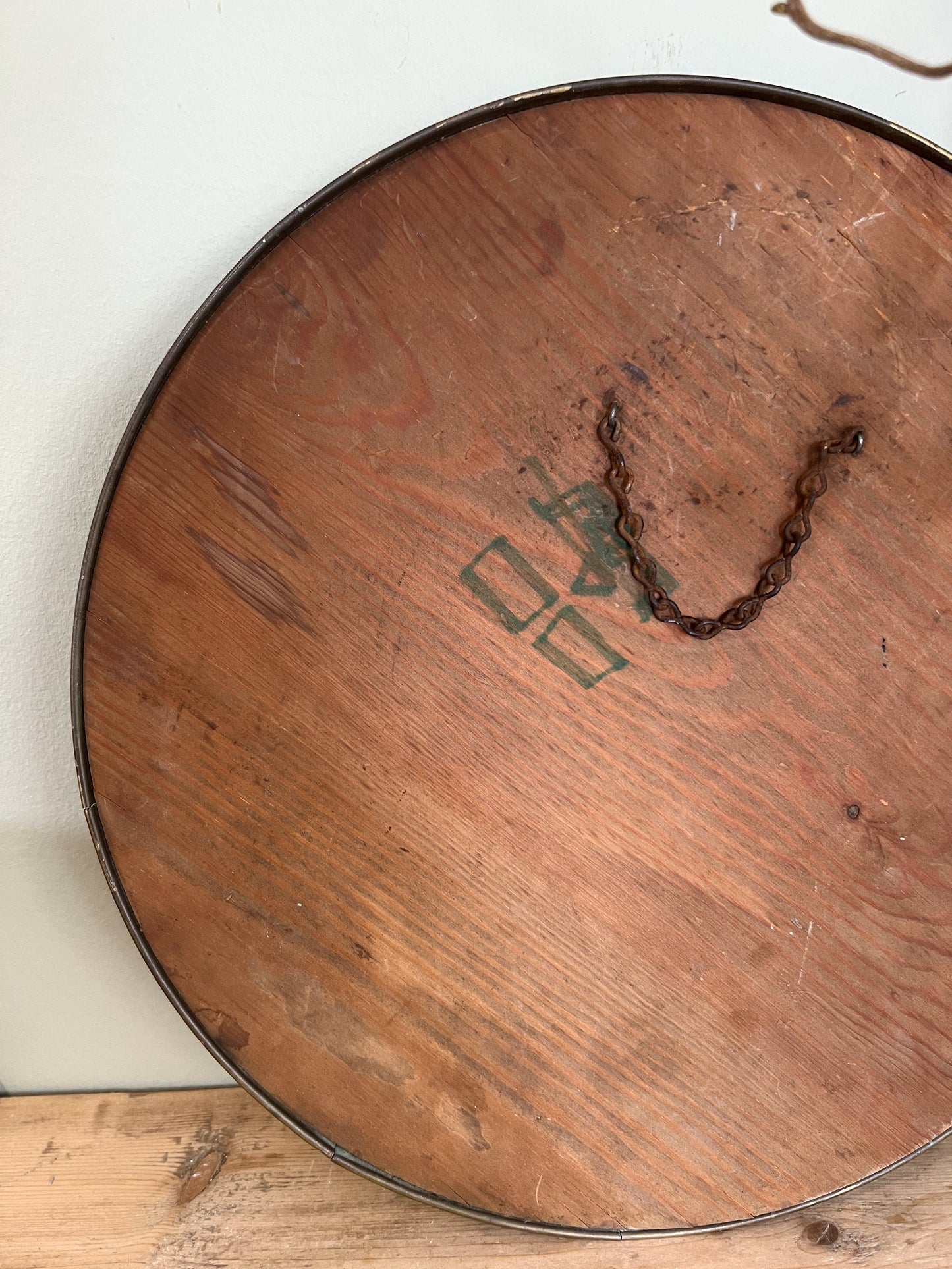 Antique Brass Convex Porthole Mirror