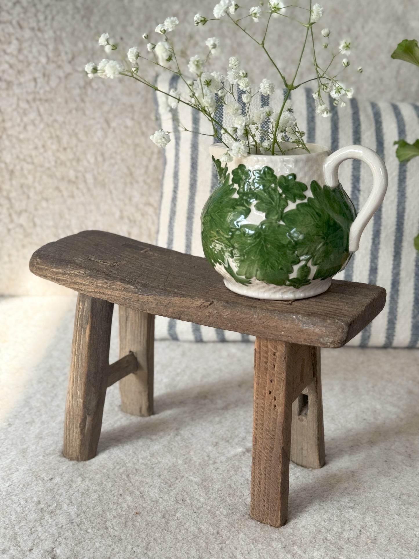 Vintage Tiny Elm Stool (Option 1)