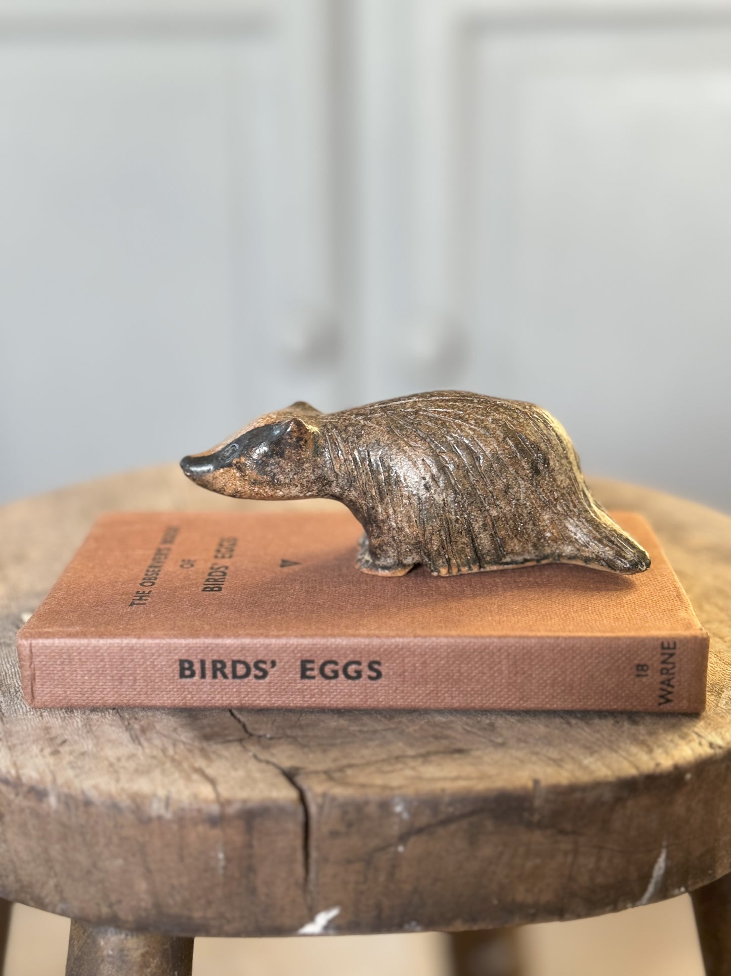 Vintage Studio Pottery Badger Figurine