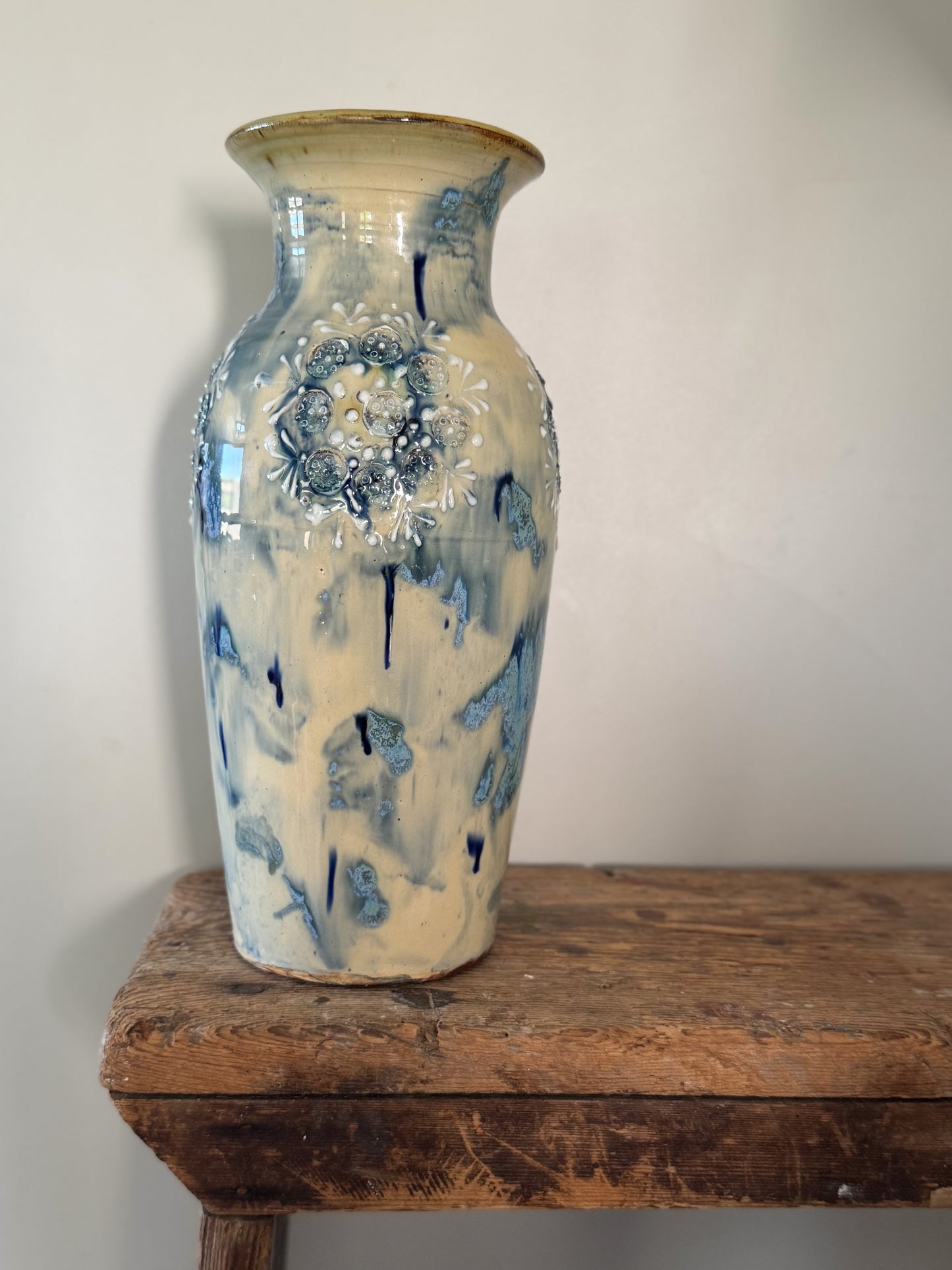 Very Rare Vintage Studio Pottery Vase by Leonard Stockley, Weymouth
