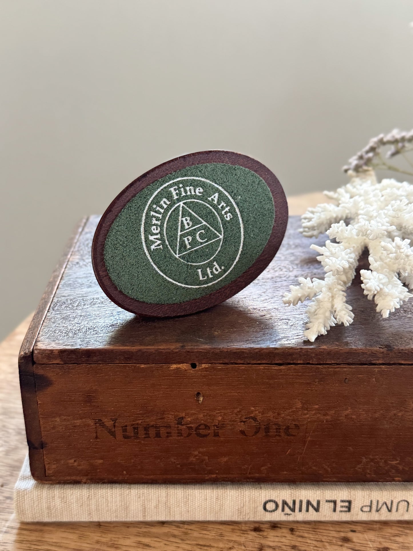 Vintage Pewter Donkey Miniature on Wooden Base