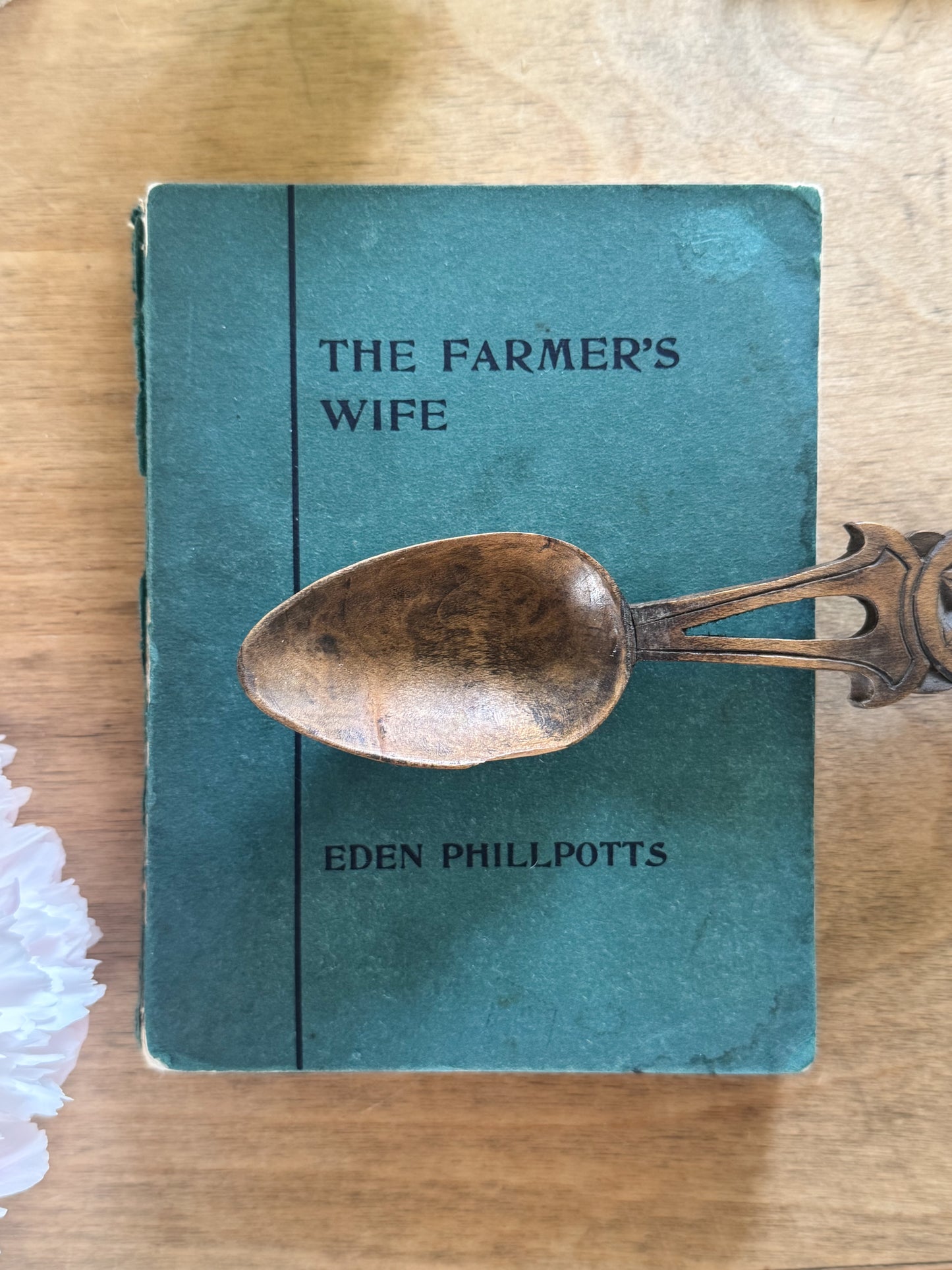 Vintage Hand-Carved Welsh Love Spoon by Alan Hemming