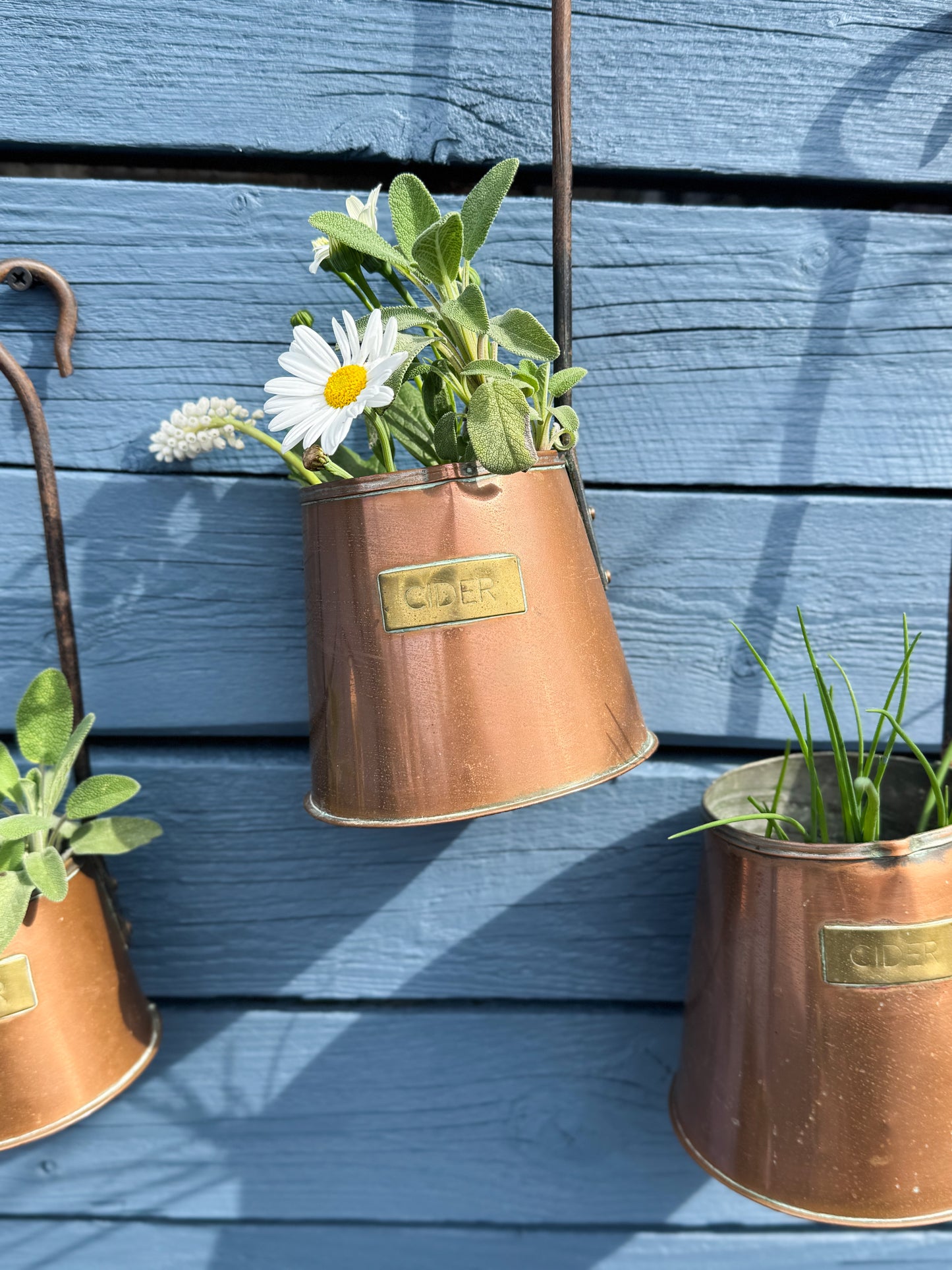 Vintage Copper “Cider” Measuring Pots – Made in England (Set of 3)