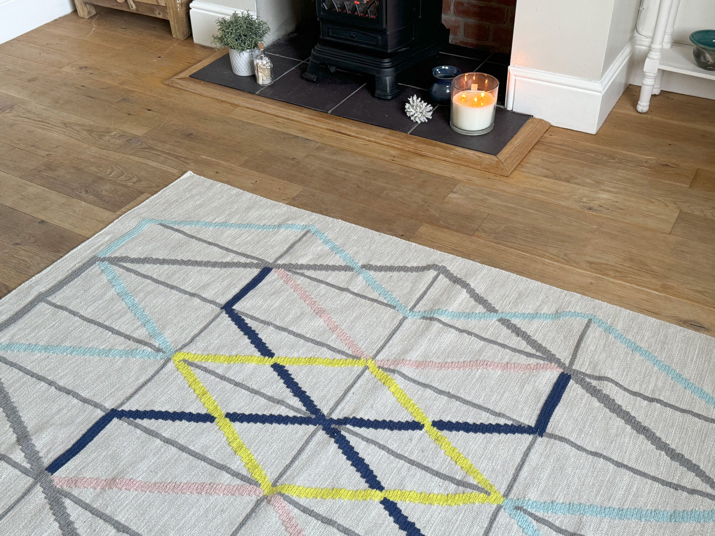 Rare 2014 IKEA 100% Wool Handmade Rug Designed by Textile Artist Margrethe Odggaard