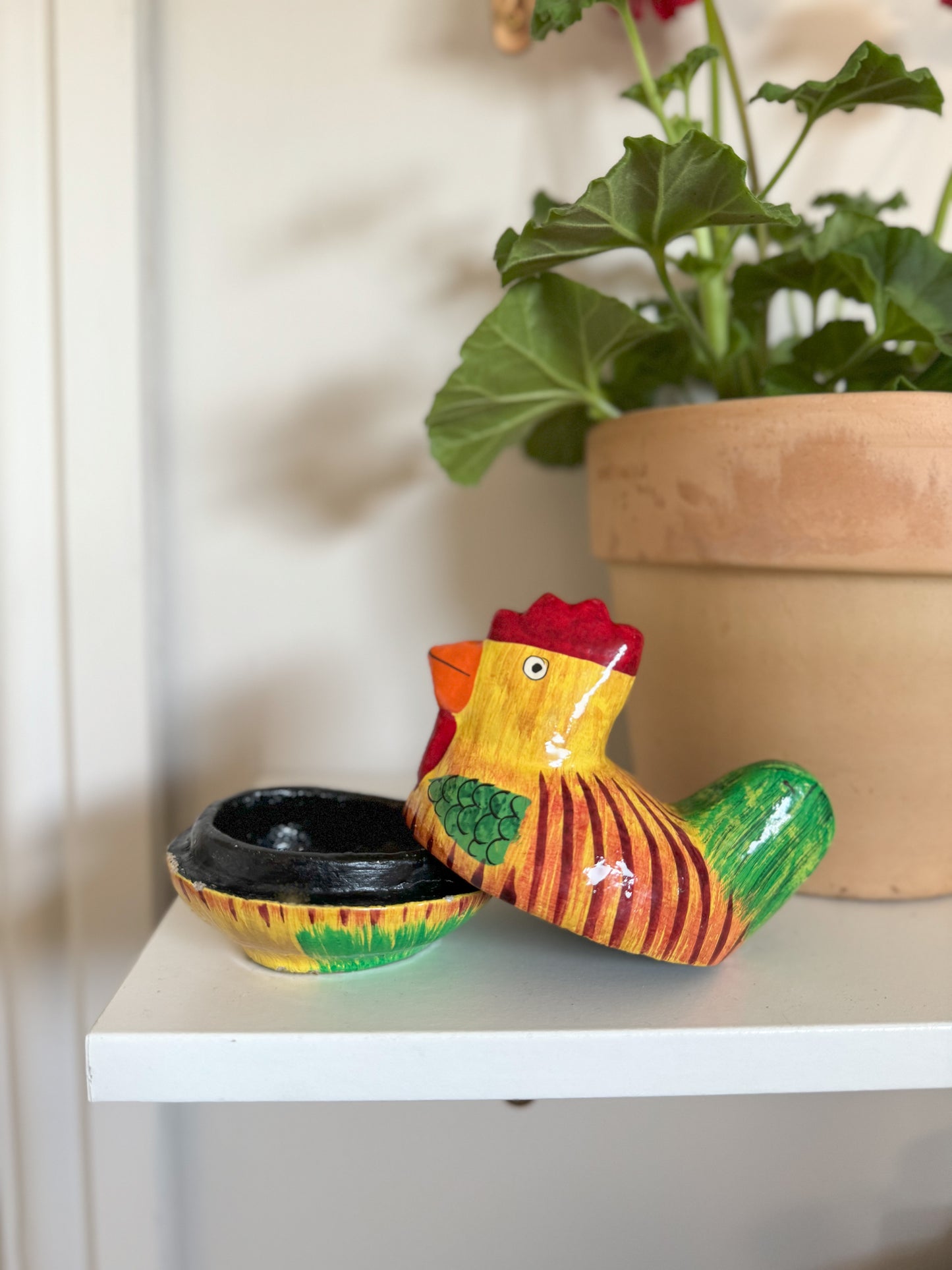 Handmade Wooden Little Chicken Trinket Box