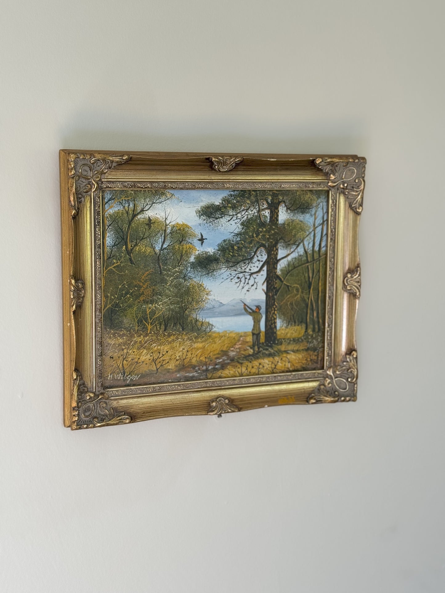 Vintage Original Framed Oil on Canvas, by H.Wilson