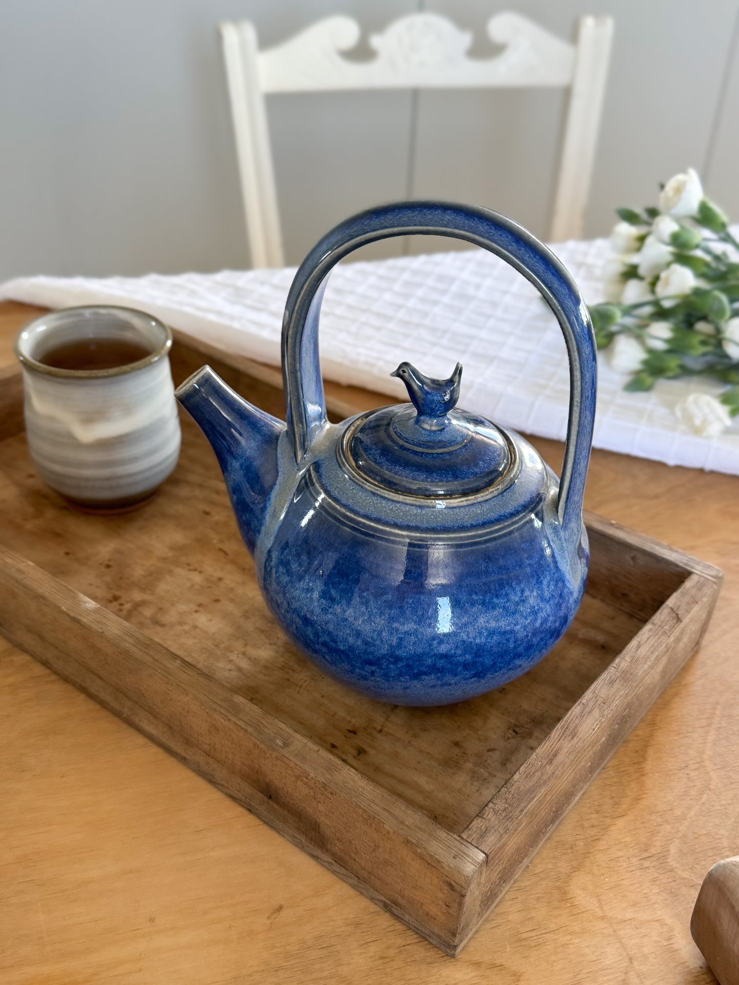 Vintage ‘Little Bird’ Studio Pottery Teapot by James Bassett
