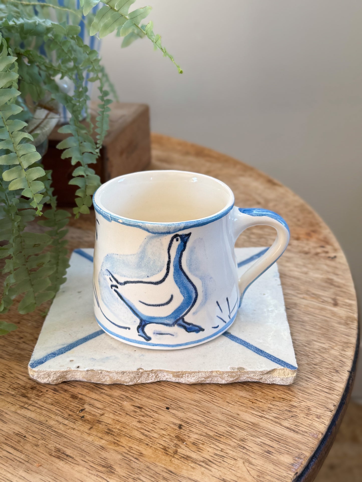 Vintage Studio Pottery Goose Mug by Val Sparkes,Tiptoe Pottery
