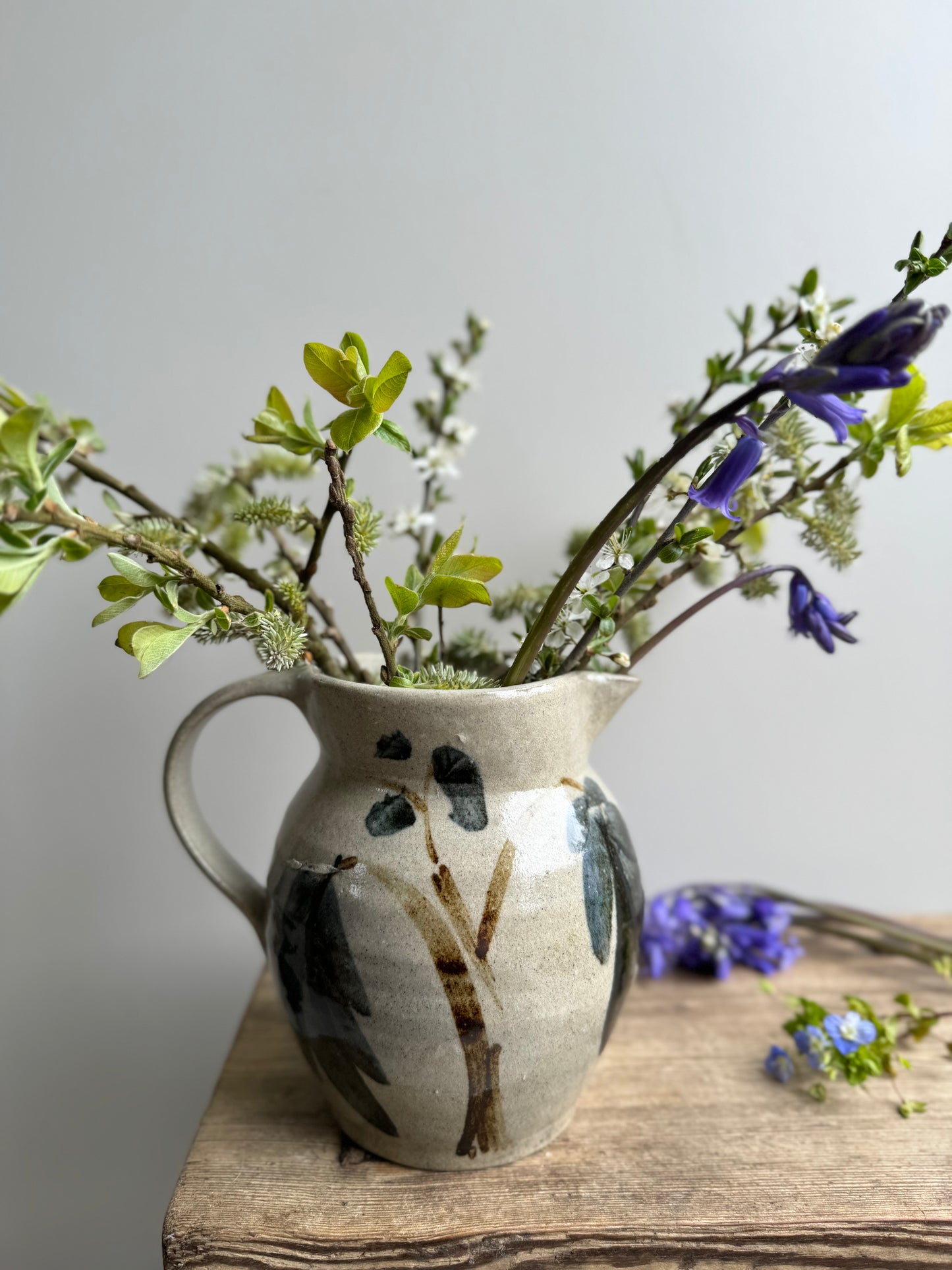 Vintage Pen Y Bonc Studio Pottery Jug, Amlwch, Anglesey, North Wales