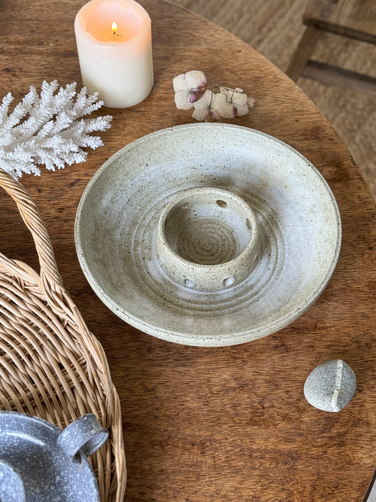 Studio Pottery Sectional Dish • Sharing Platter • Centre Piece