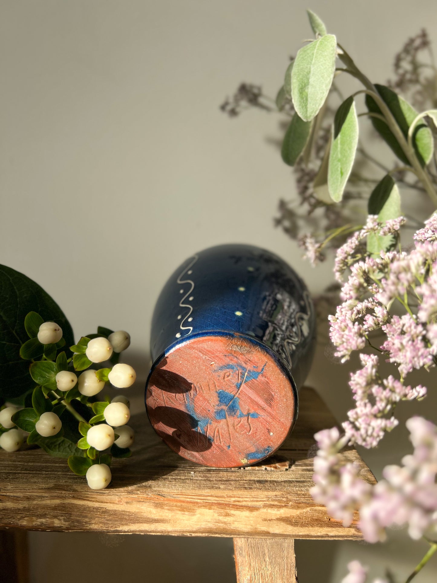 Vintage Slipware Rumney Pottery Vase