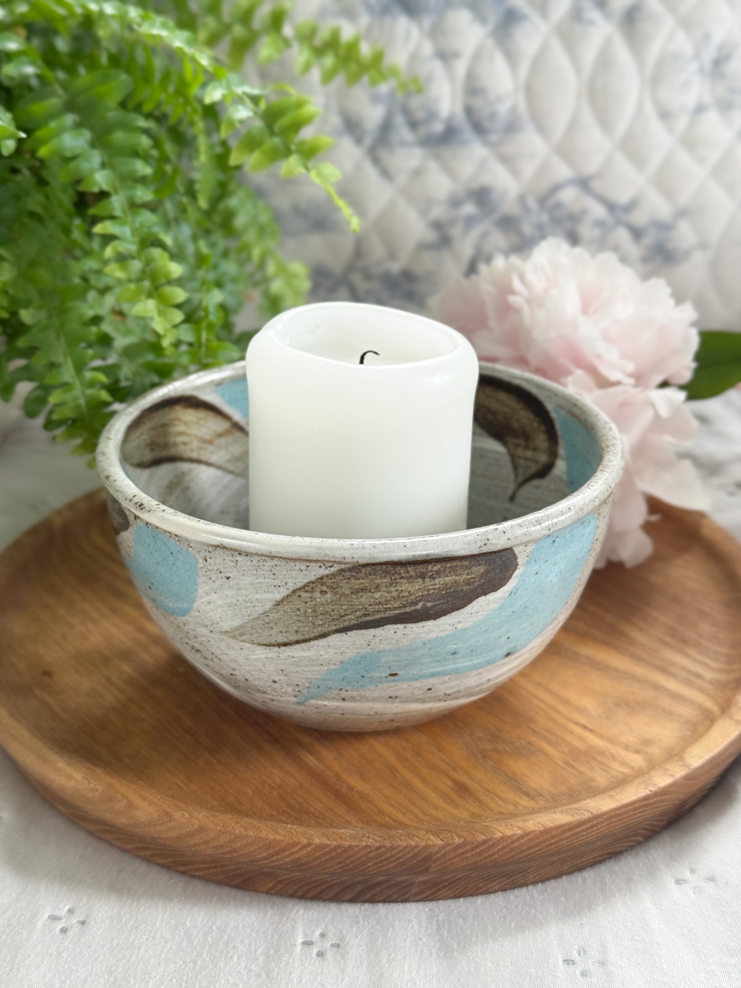 Vintage Welsh Studio Pottery Bowl by Harlech Pottery, 1999