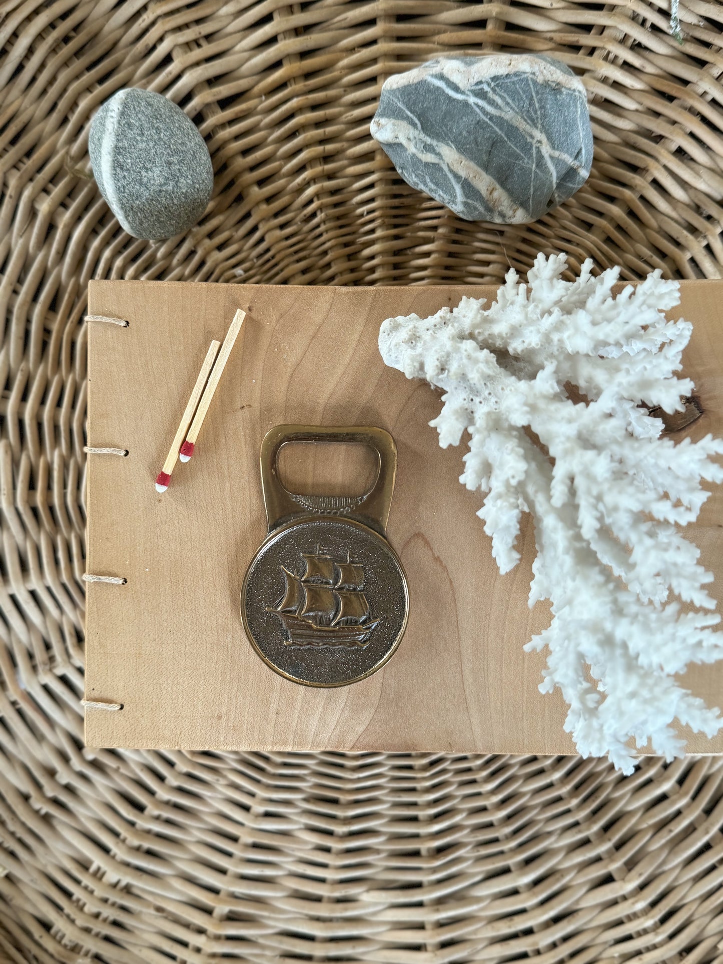 Vintage Brass Ship Bottle Opener