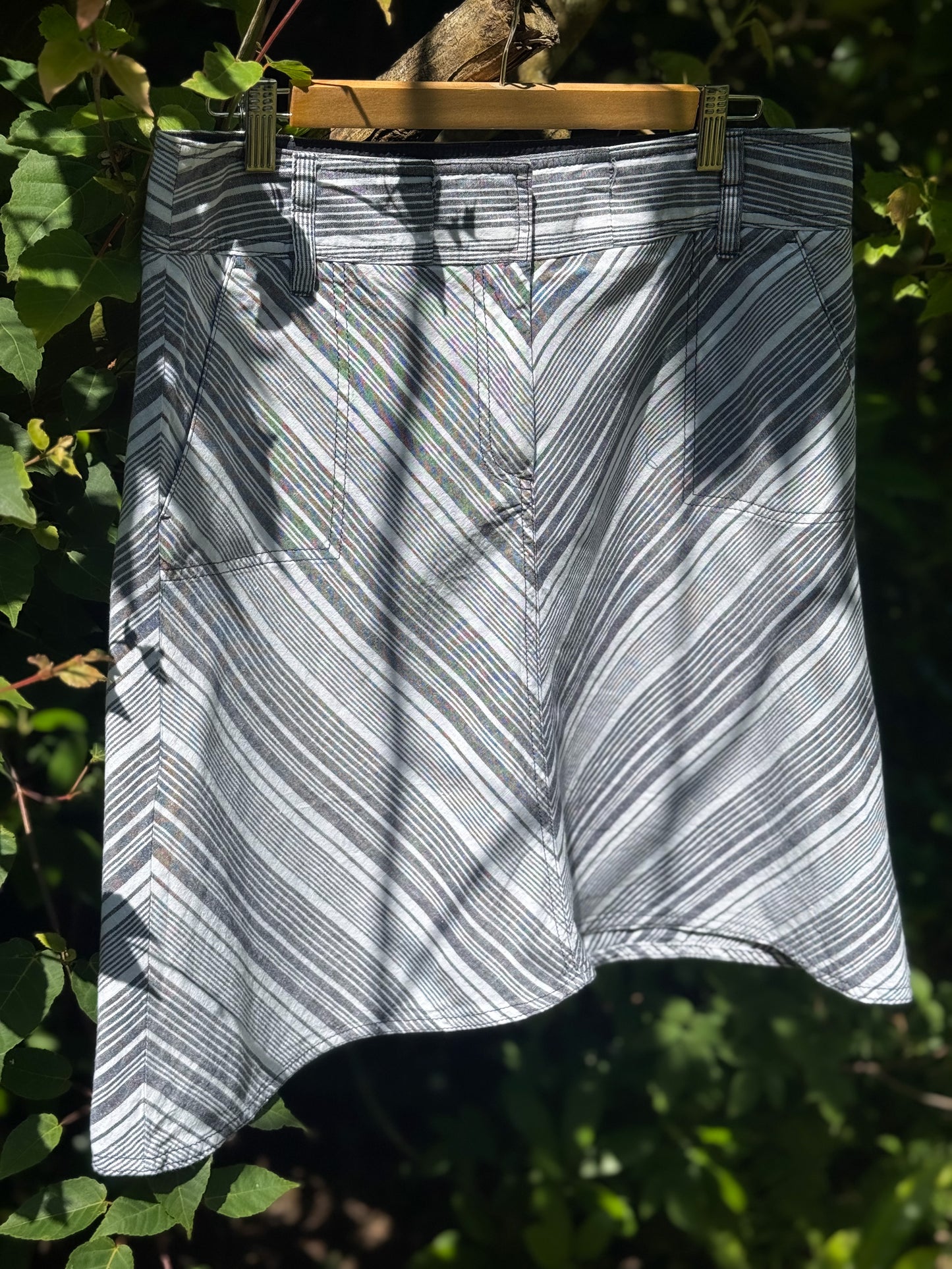 Vintage Talbots Linen & Cotton Blend Skirt | Size 12 Petite