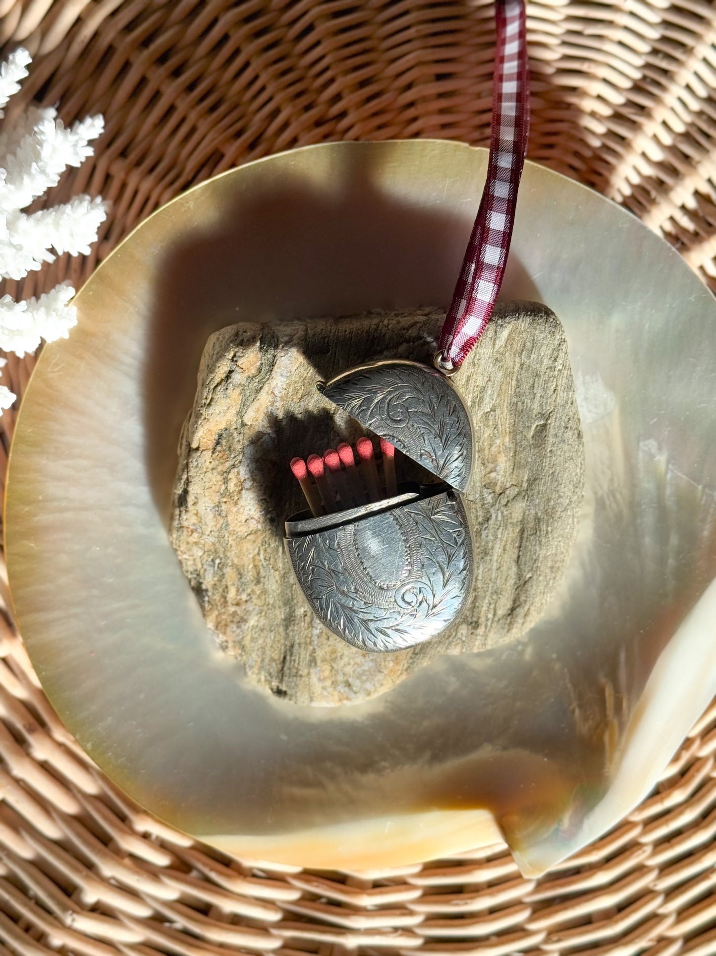 Antique Silver Plated Hallmarked Vesta Case • A & Co (Asprey & Co Ltd)