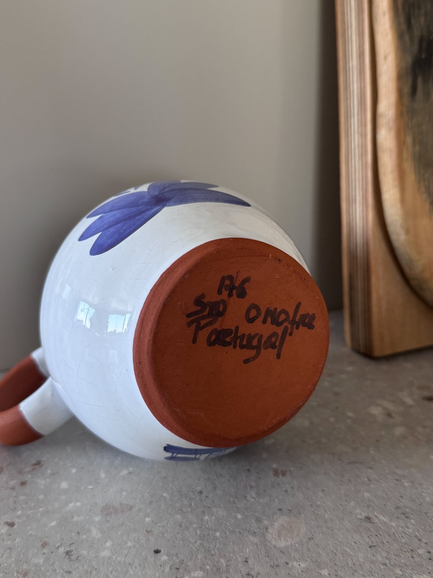 Vintage Portuguese Studio Pottery Shepherd Jug