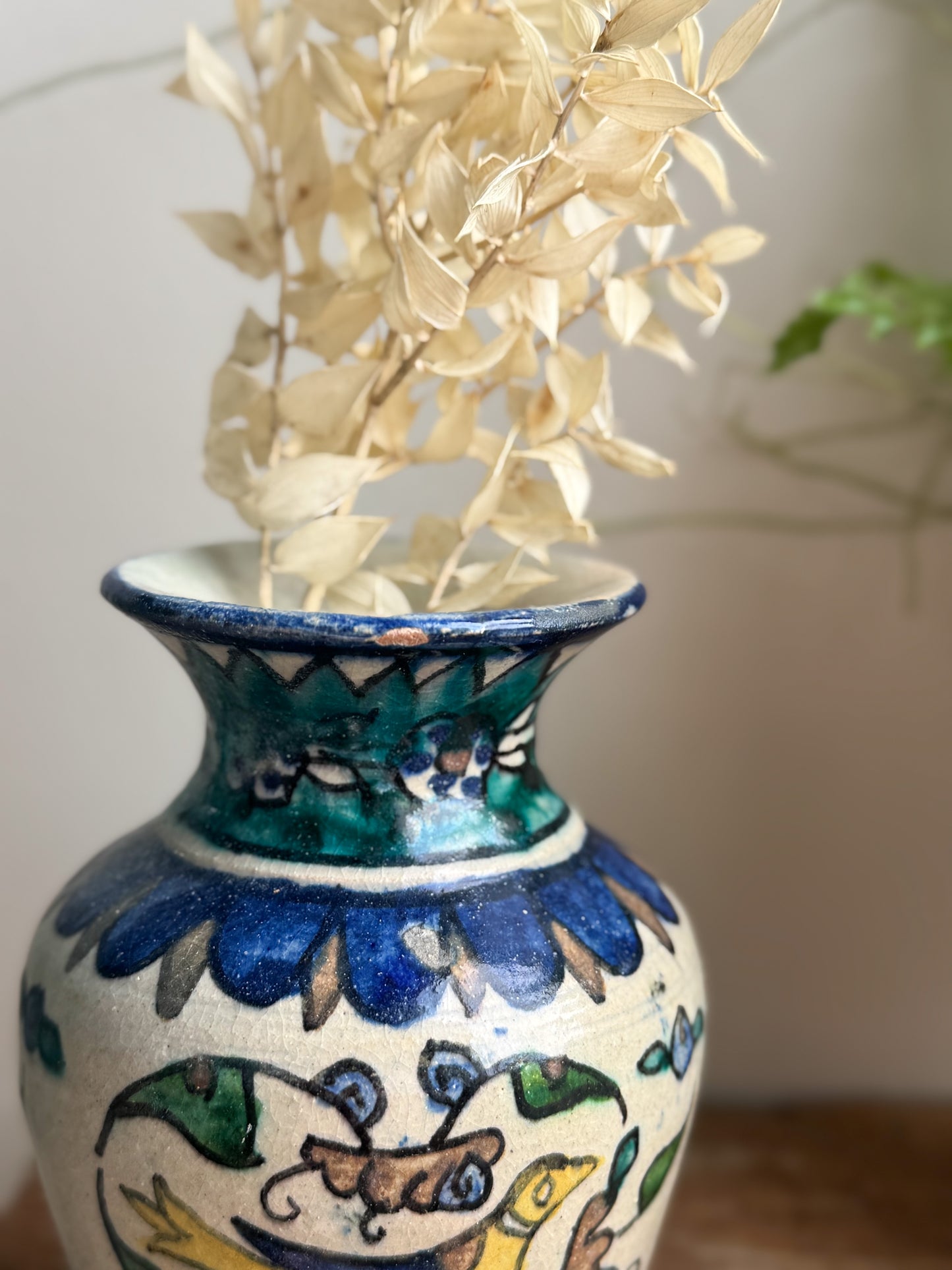 Vintage Mediterranean Pottery Vase