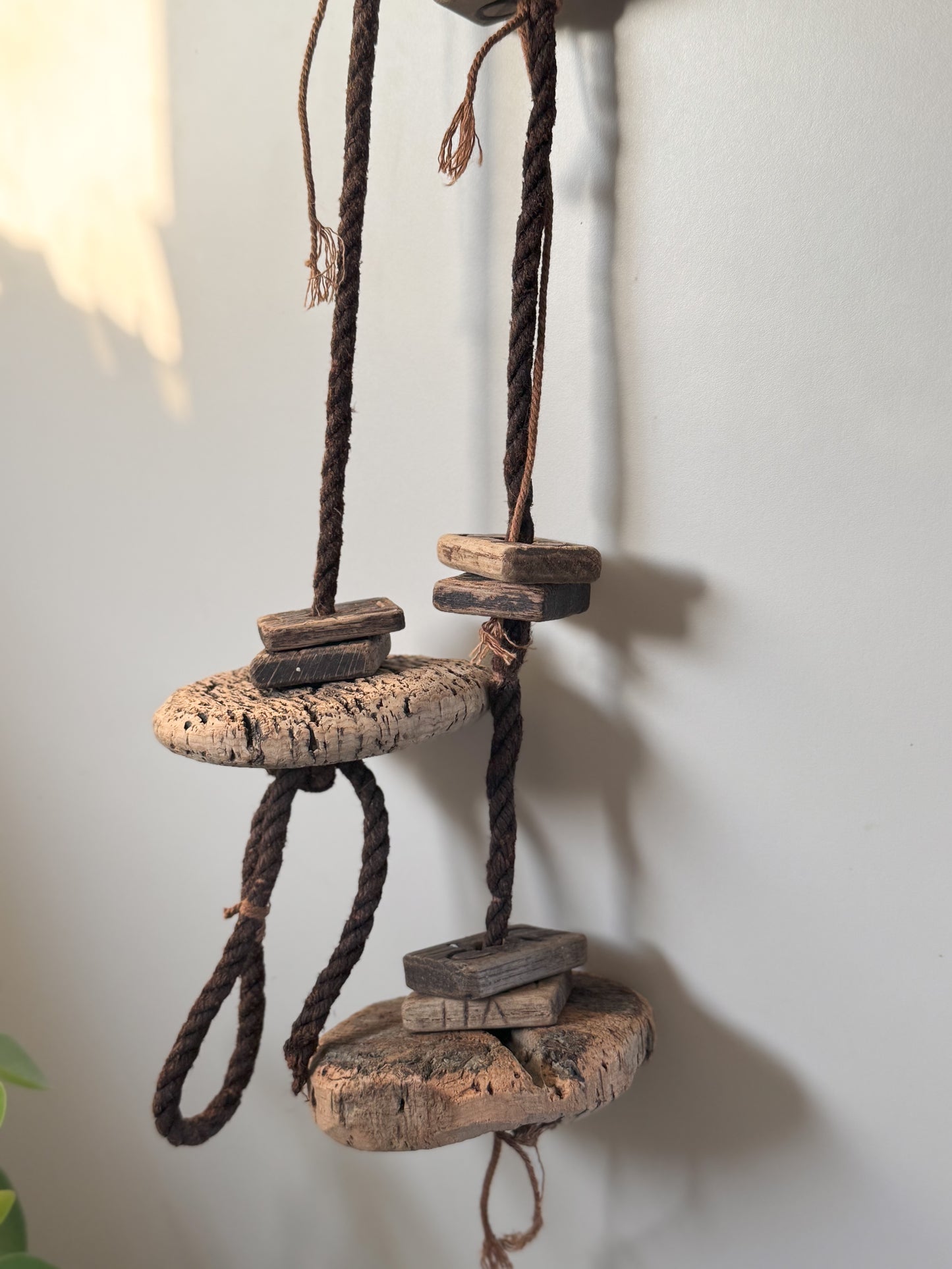 Vintage French Fishing Boat Floats, Hand-Carved with Initials ‘JP’