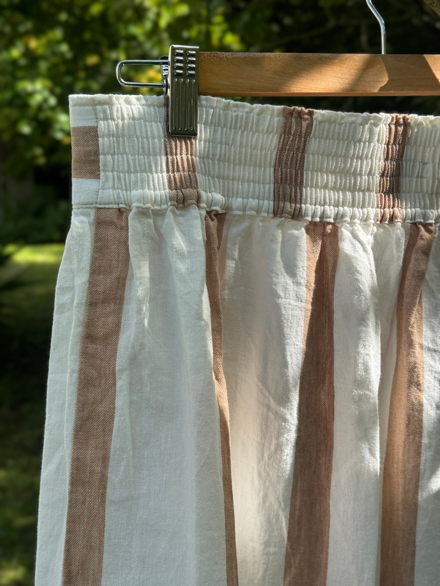 Madewell Linen & Cotton Tiered Midi Skirt, Size M (New with Tags)