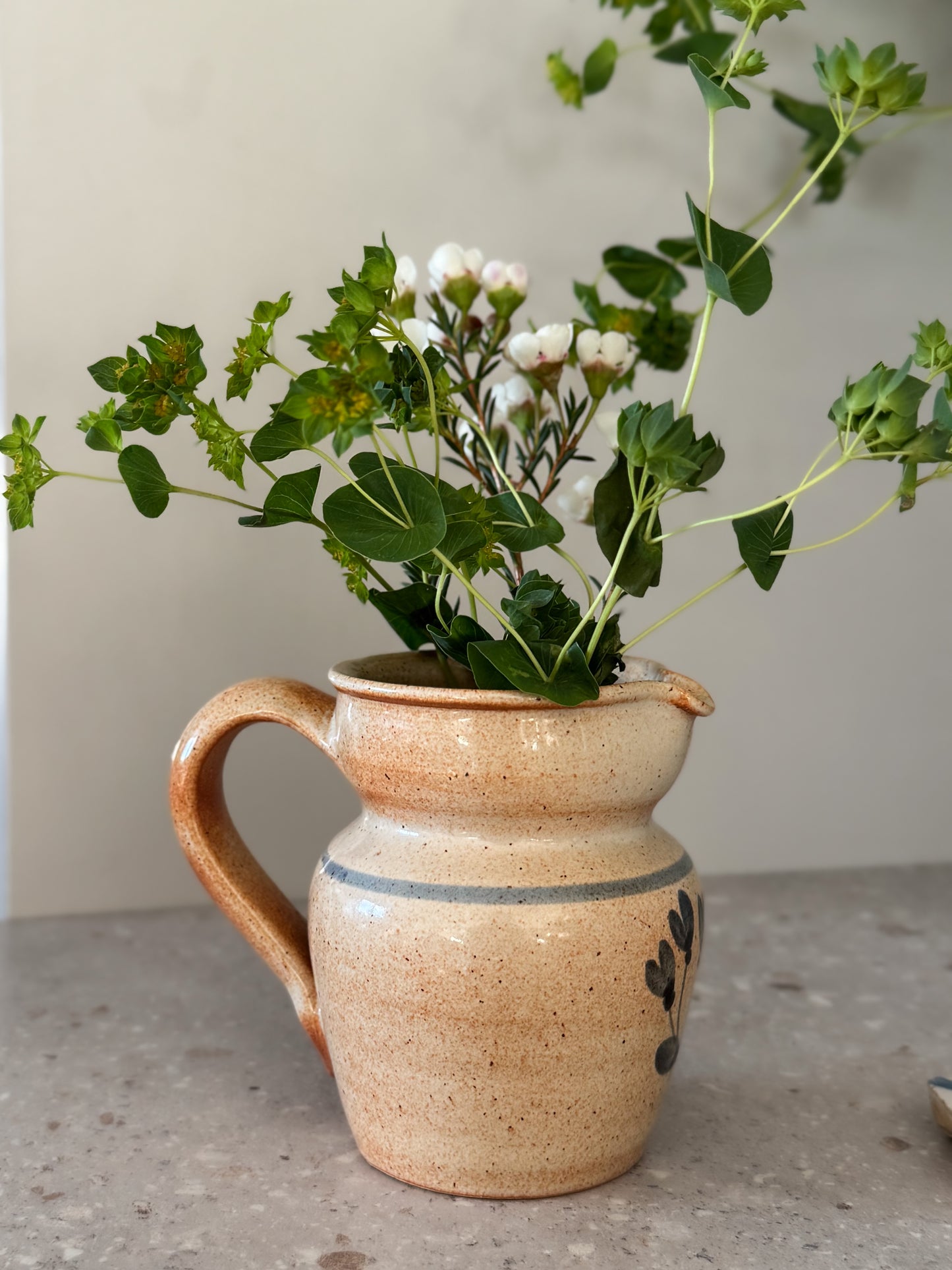 Vintage French Stoneware Jug - Grès Soumarais