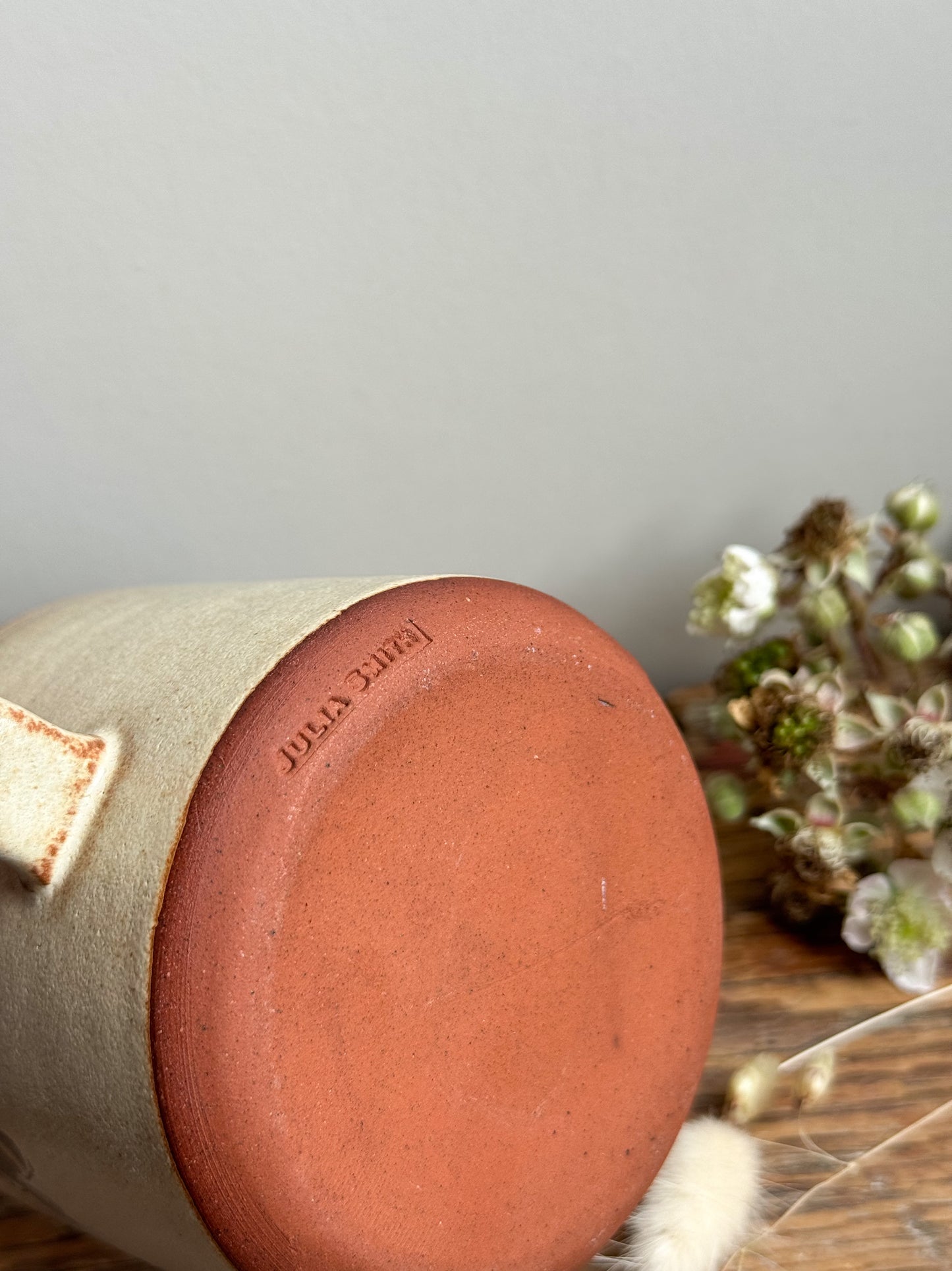 Handmade Studio Pottery Honey Bee Mug by Julia Smith Ceramics