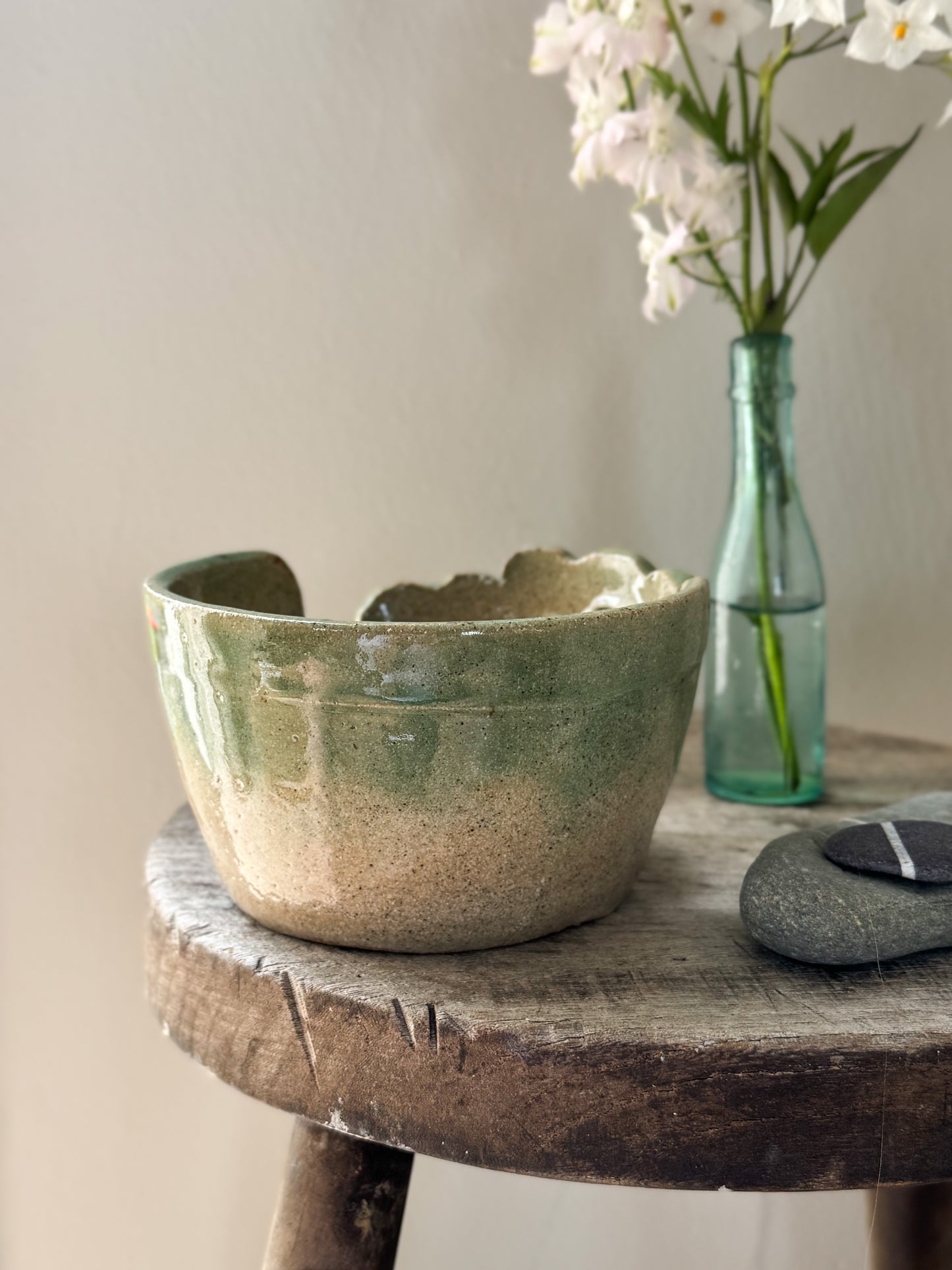 Studio Pottery Sculptural ‘Cloud’ Candle Bowl