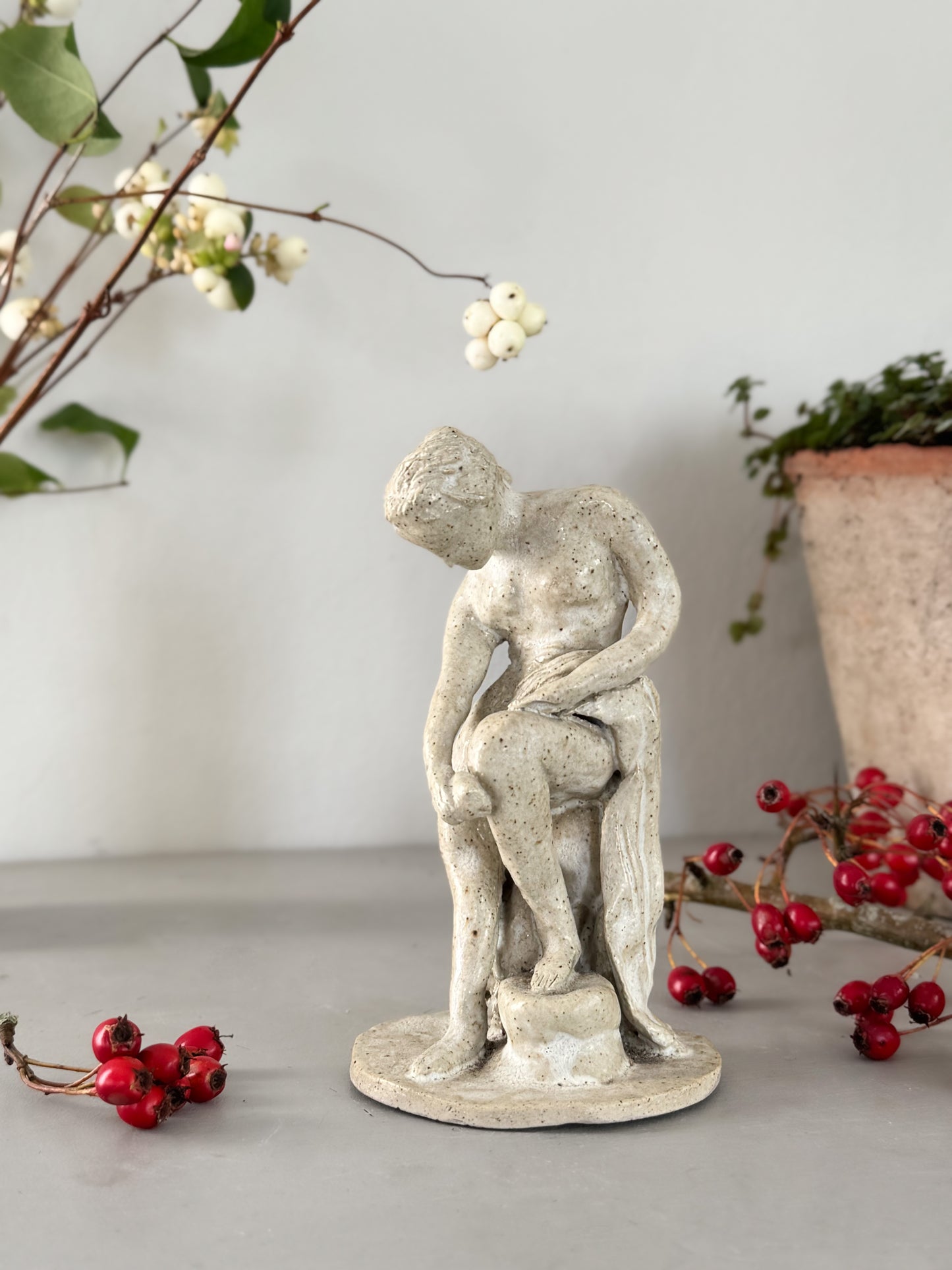 ‘Mother Nature’ Studio Pottery Nude Lady Sculpture by Okeeffe