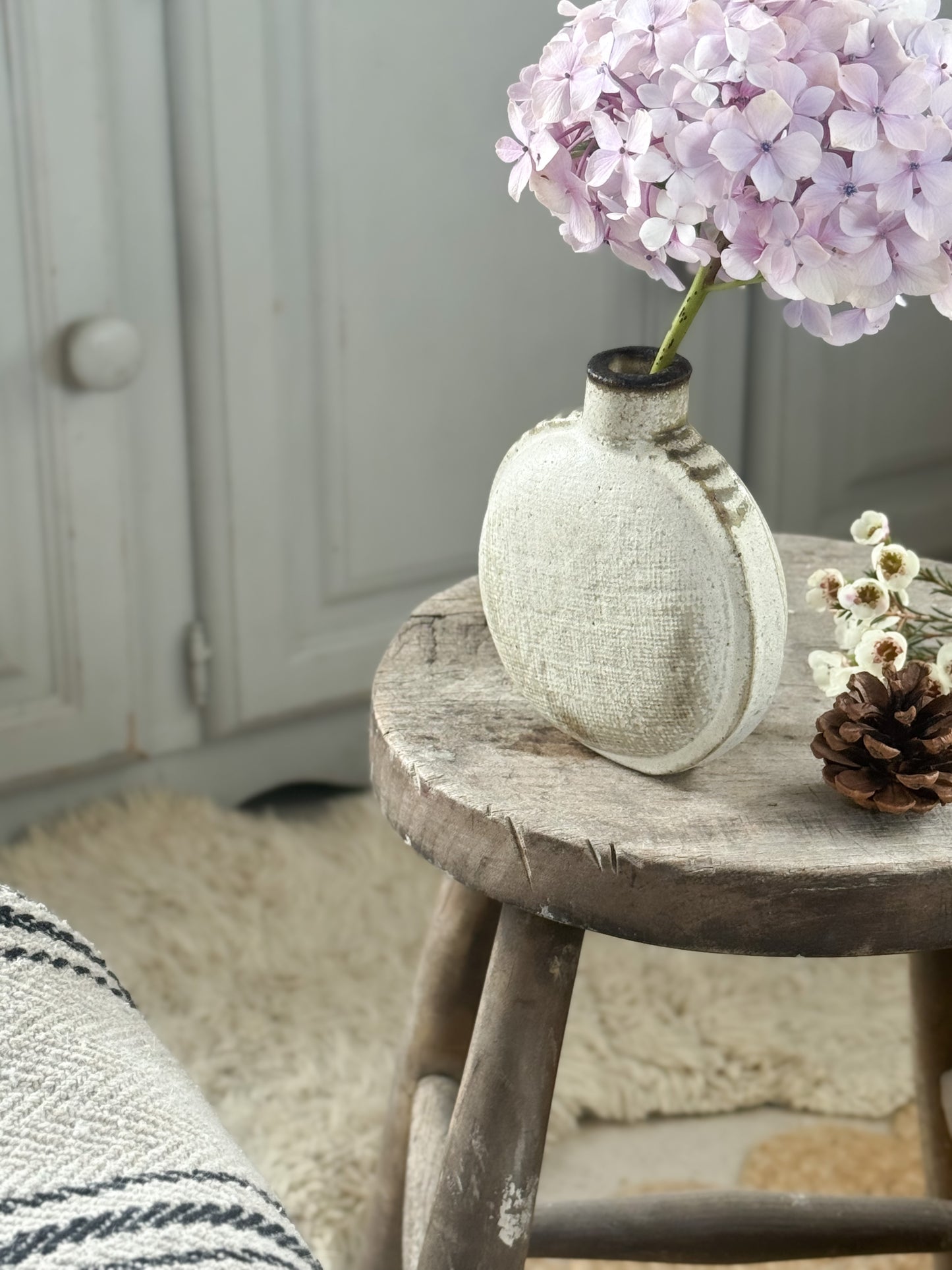 Vintage Studio Pottery Sculptural Bottle Vase