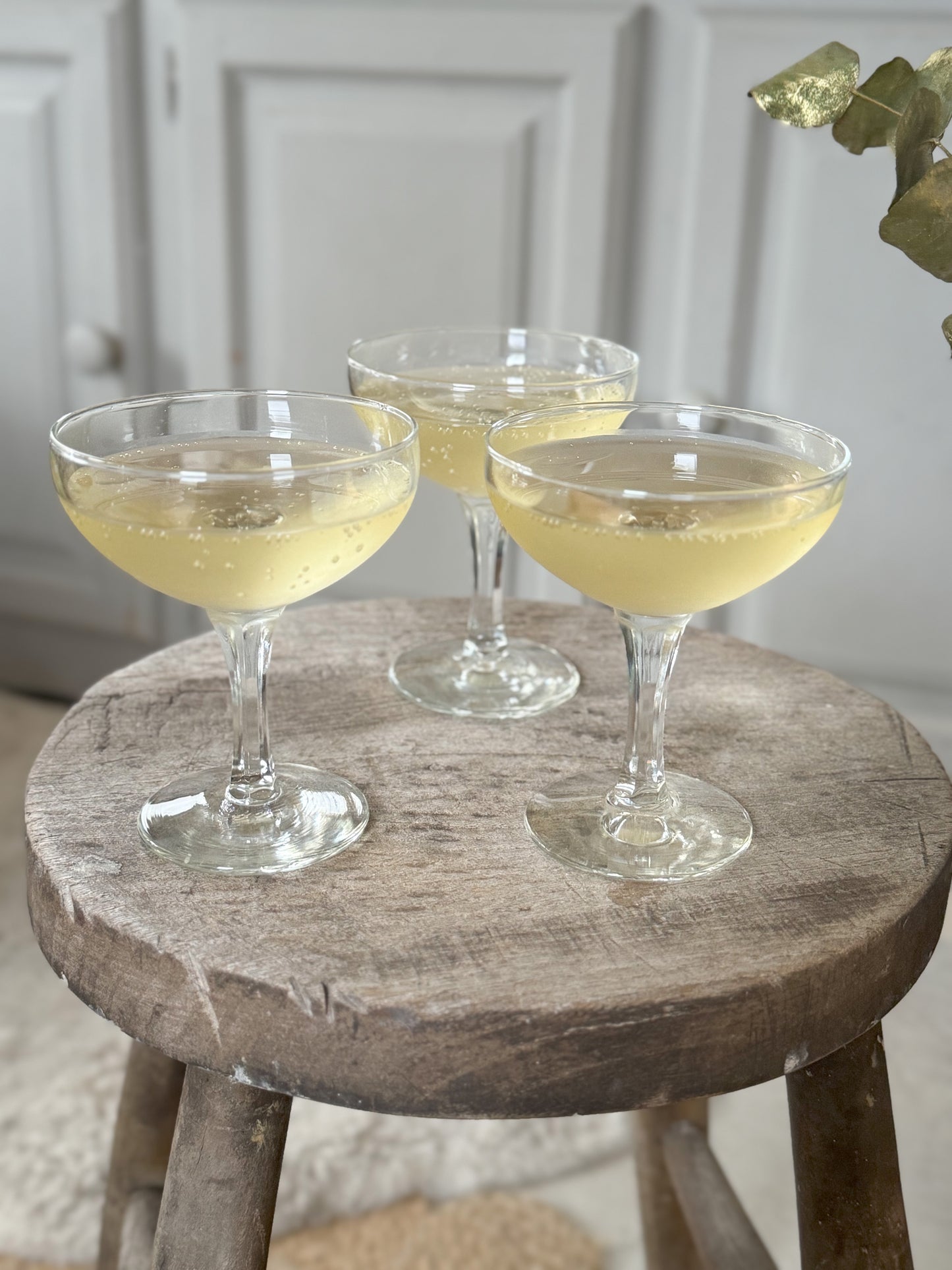 Vintage Art Deco Handblown Champagne Coupes | Set of 6