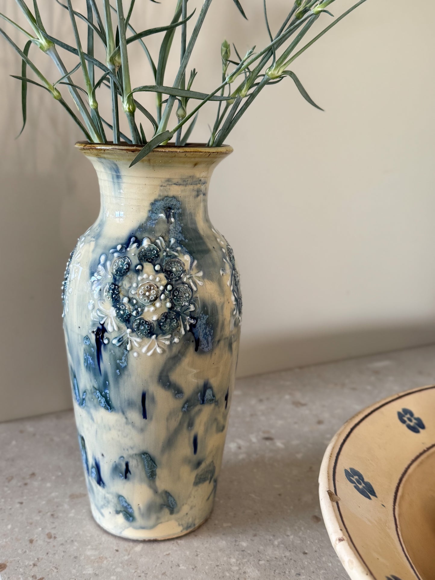 Very Rare Vintage Studio Pottery Vase by Leonard Stockley, Weymouth