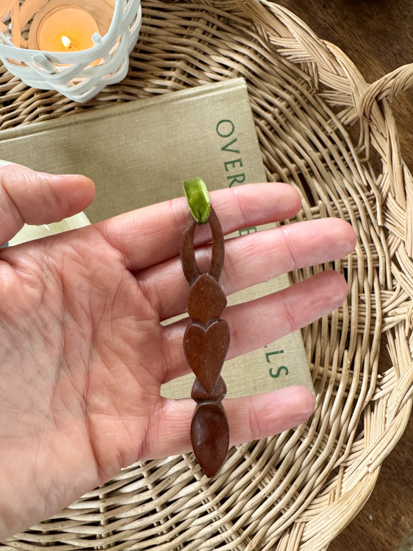 Miniature Hand-Carved Love Spoon