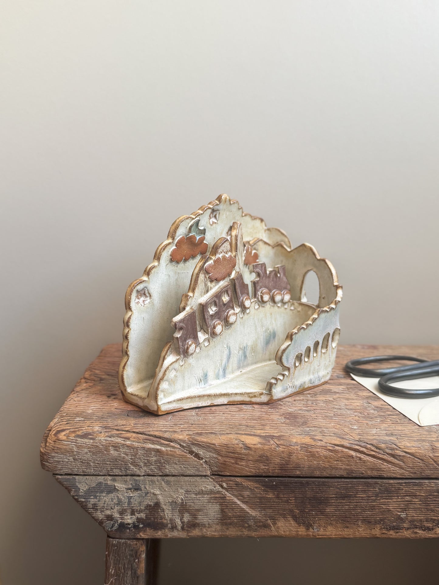 Unique Studio Pottery Desk Tidy