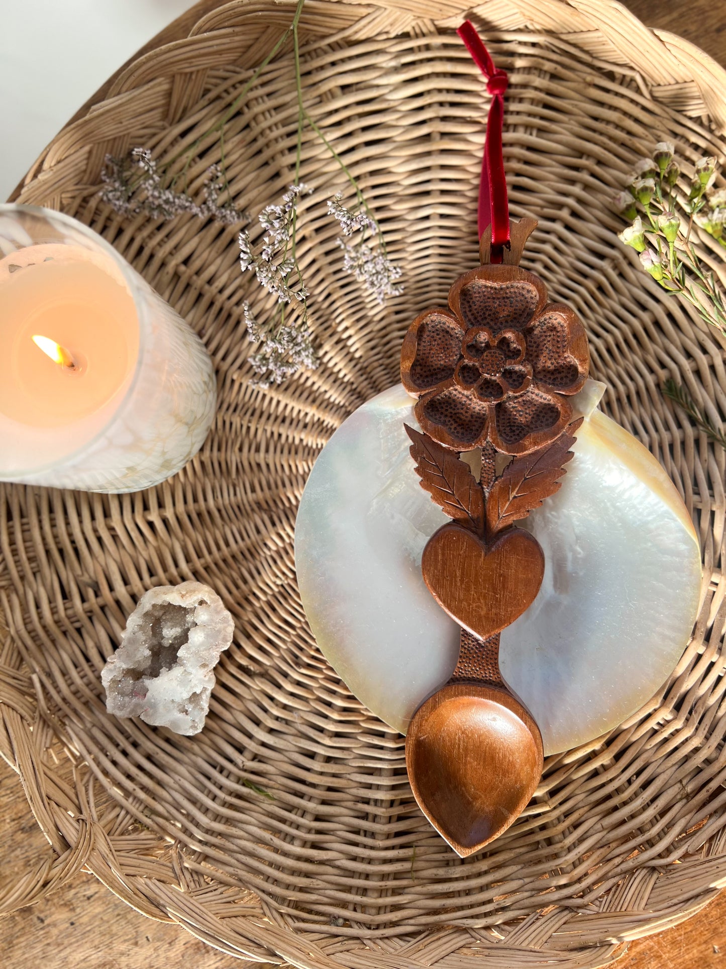 Vintage Welsh Love Spoon (Option 13)