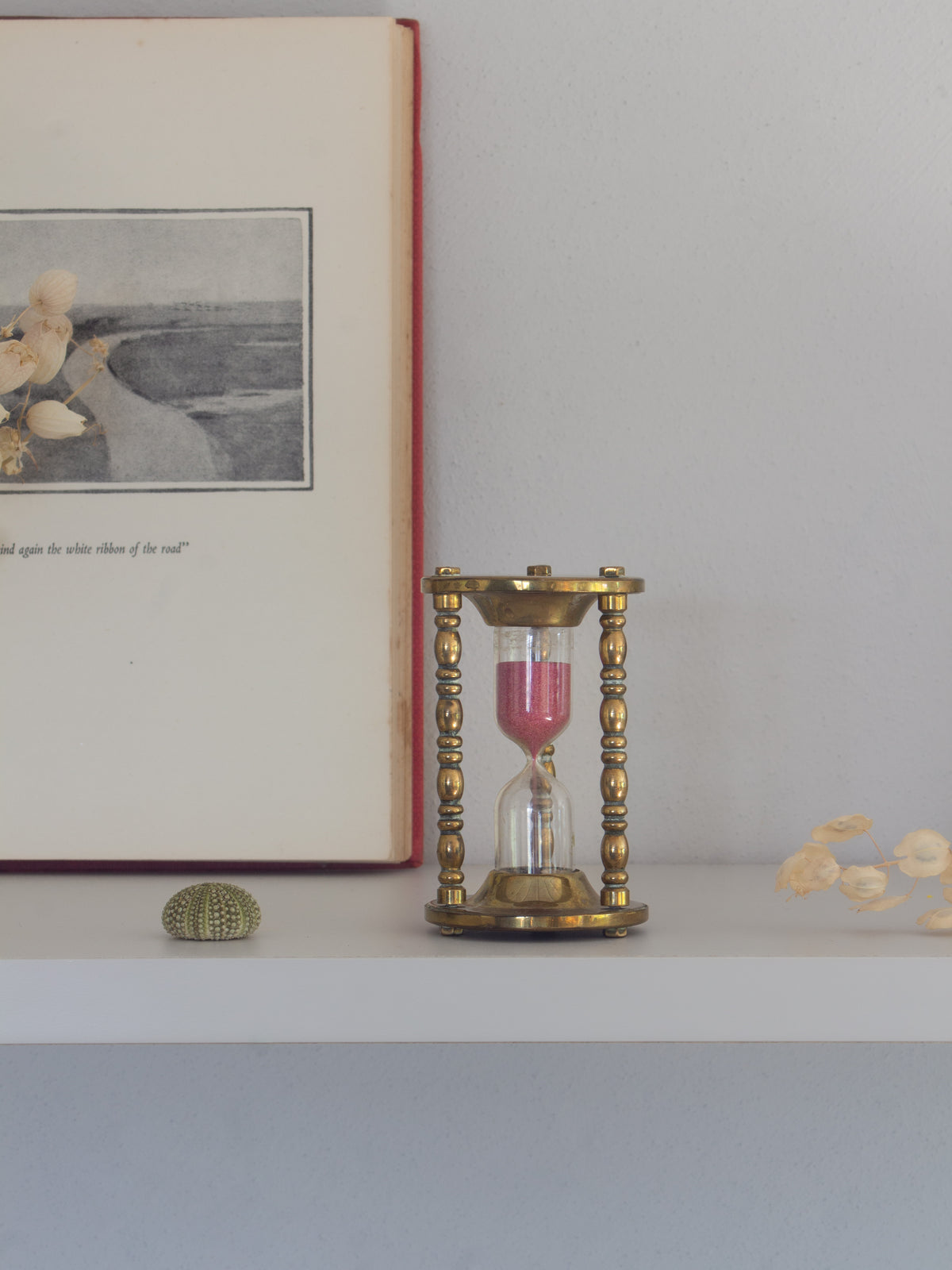 Vintage Solid Brass Sand Timer
