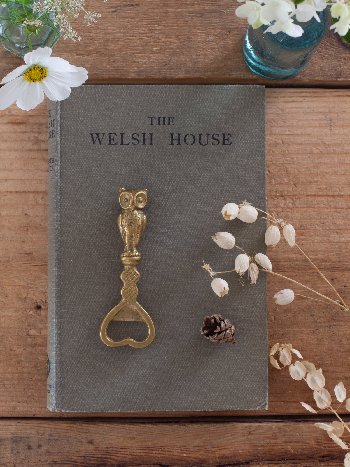 Vintage Solid Brass Owl Bottle Opener