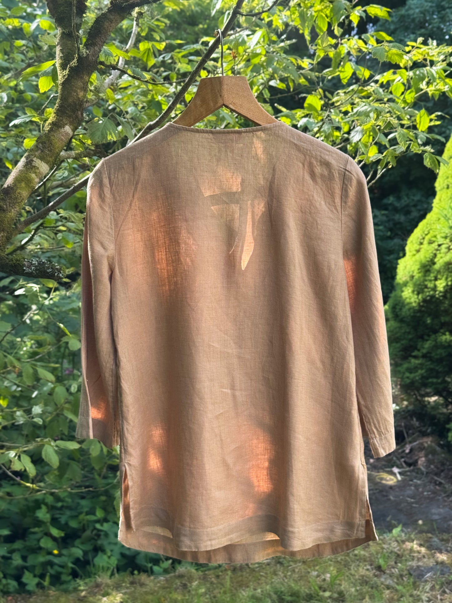 Vintage Charter Club Golden Hour Linen Tunic, Size S