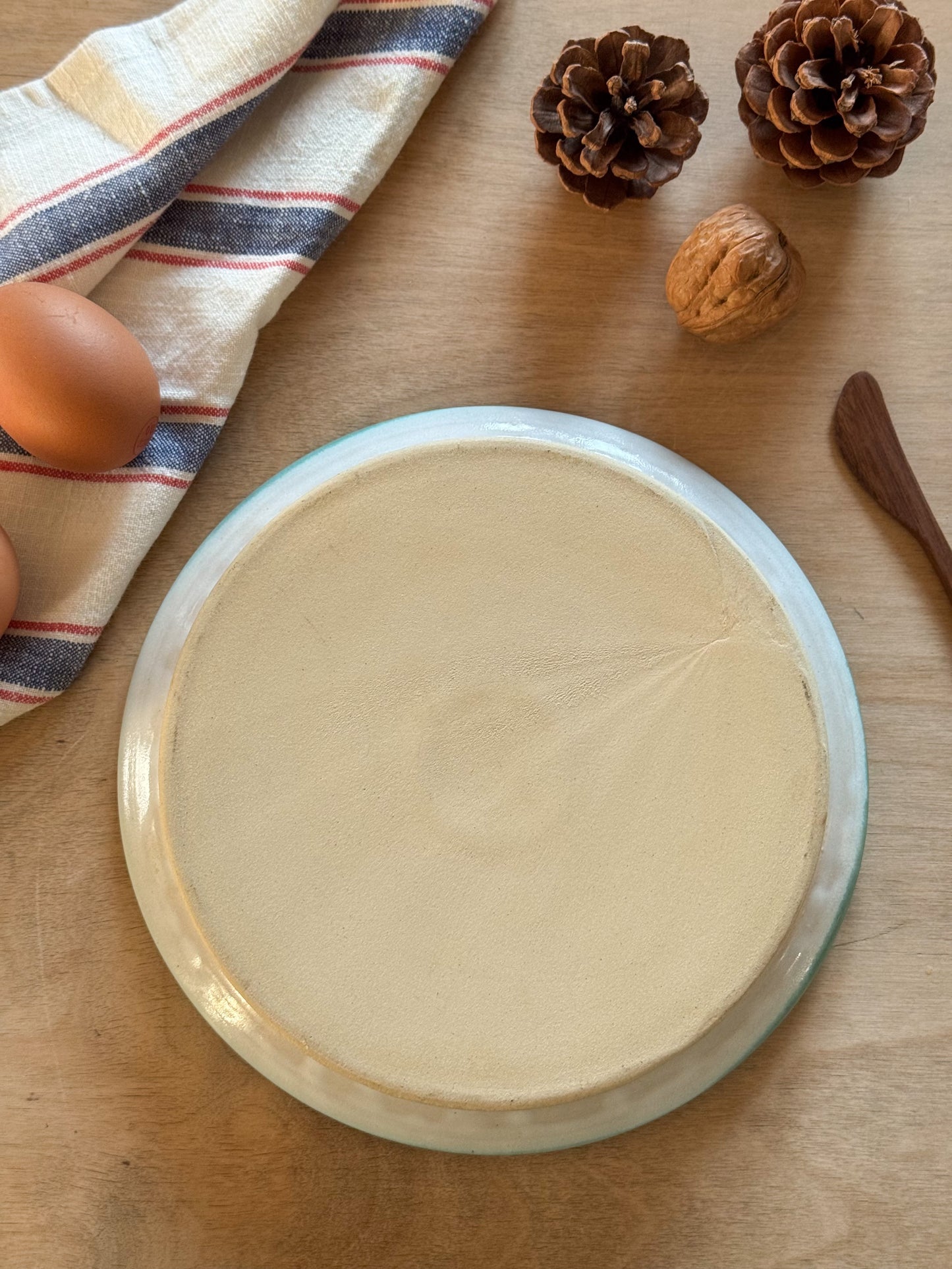 Hand-Painted Vintage Studio Pottery ‘Dippy Egg’ Plate