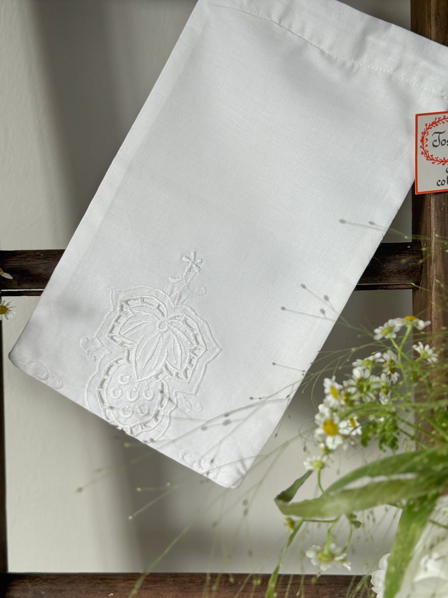 Vintage 100% Cotton Delicates Drawstring Bag, Josephine Cotton Collection (New Old Stock)