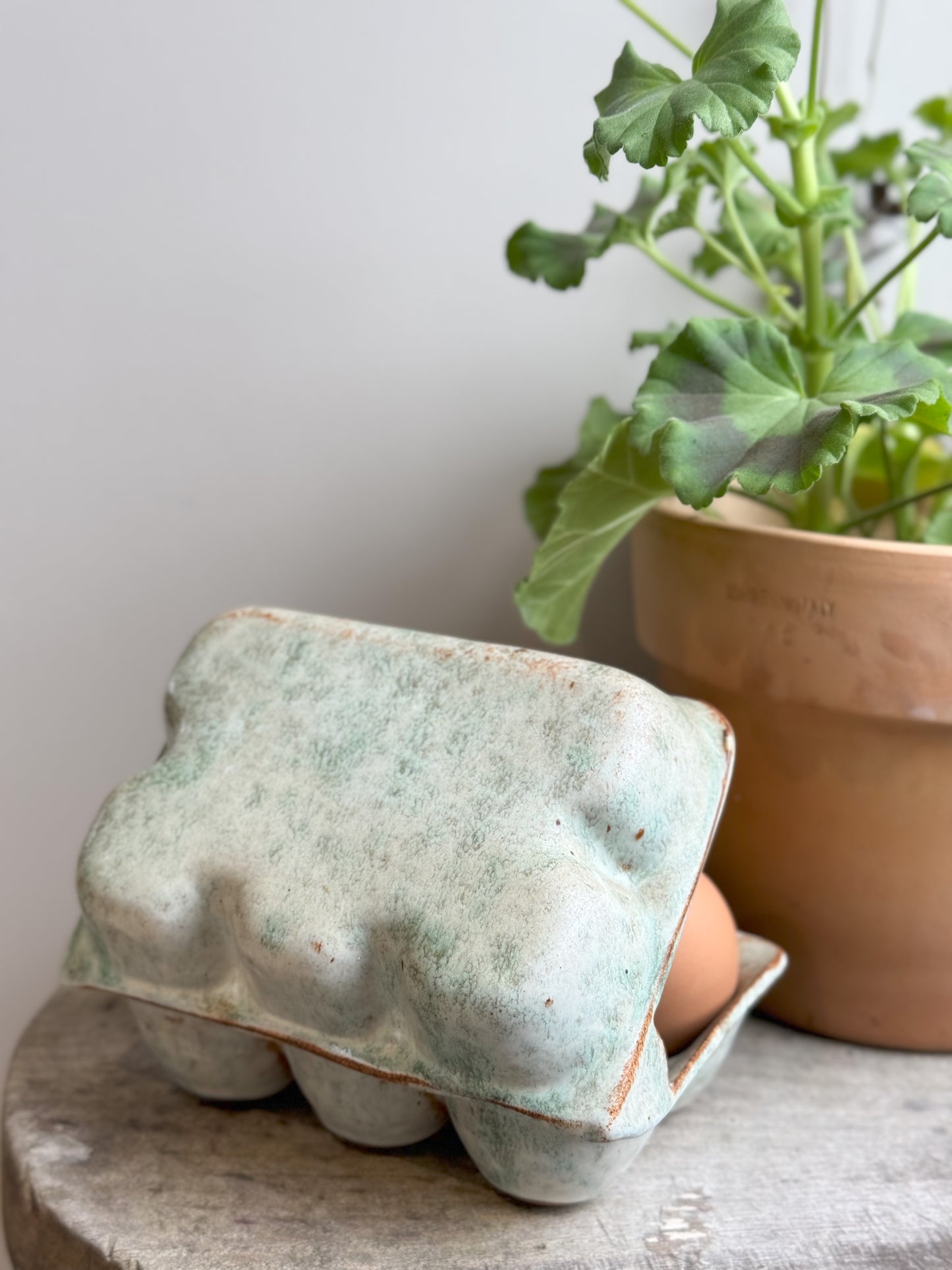 Studio Pottery Egg Carton