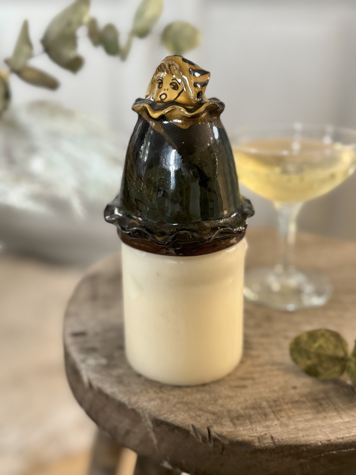 Unique Studio Pottery Carol Singer | Candle Snuffer